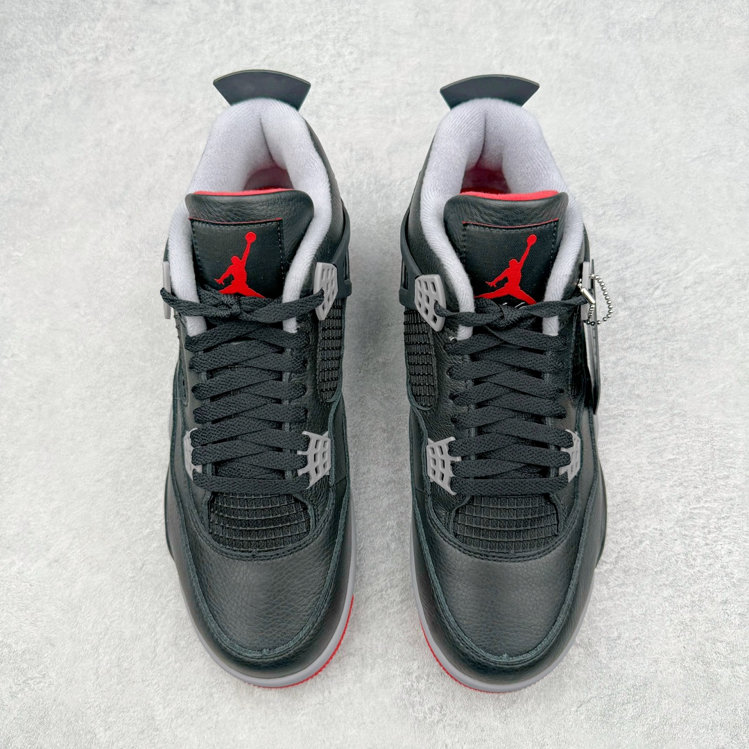 图片[2]-💰460 ＃GX Air Jordan AJ4 \”Bred Reimagined\” 黑红2024 FV5029-006 圈内最强四代 独家外贸特供尺码含 45.5 49.5 50.5 耗时半年巨作 全套原纸板楦头开发 原厂特供皮料加持 确保原汁原味 完美呈现四代版型 一比一鞋头弧度高度鞋身弧度 数据细节工艺流程均保持原鞋一致 原厂TPU网格鞋带扣 正确内里网布 菱角分明不变形无多余毛边 柔软性质感一致于原鞋 市场唯一原厂鞋扣模具 背面可见隐藏注塑口 原厂织唛标 原厂飞人电绣工艺 尾指中部跳三针 独家绑鞋带手法 印刷中底布 四线拉帮 米色美纹纸贴合固定 进口港宝加持 后跟自然饱满 全鞋荧光划线卡点 追求极致完美 每一双都是工艺品 多重QC质检 超越公司货的品控标准 实实在在的免检产品 尺码：40 40.5 41 42 42.5 43 44 44.5 45 45.5 46 47.5 48.5 49.5 50.5 编码：by5936030-运动鞋