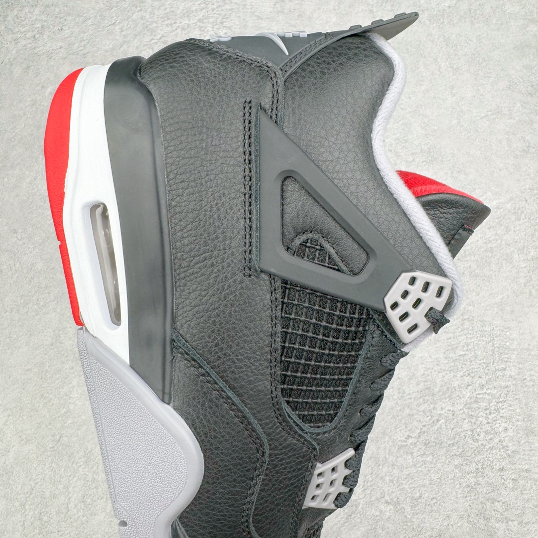 图片[6]-💰460 ＃GX Air Jordan AJ4 \”Bred Reimagined\” 黑红2024 FV5029-006 圈内最强四代 独家外贸特供尺码含 45.5 49.5 50.5 耗时半年巨作 全套原纸板楦头开发 原厂特供皮料加持 确保原汁原味 完美呈现四代版型 一比一鞋头弧度高度鞋身弧度 数据细节工艺流程均保持原鞋一致 原厂TPU网格鞋带扣 正确内里网布 菱角分明不变形无多余毛边 柔软性质感一致于原鞋 市场唯一原厂鞋扣模具 背面可见隐藏注塑口 原厂织唛标 原厂飞人电绣工艺 尾指中部跳三针 独家绑鞋带手法 印刷中底布 四线拉帮 米色美纹纸贴合固定 进口港宝加持 后跟自然饱满 全鞋荧光划线卡点 追求极致完美 每一双都是工艺品 多重QC质检 超越公司货的品控标准 实实在在的免检产品 尺码：40 40.5 41 42 42.5 43 44 44.5 45 45.5 46 47.5 48.5 49.5 50.5 编码：by5936030-运动鞋