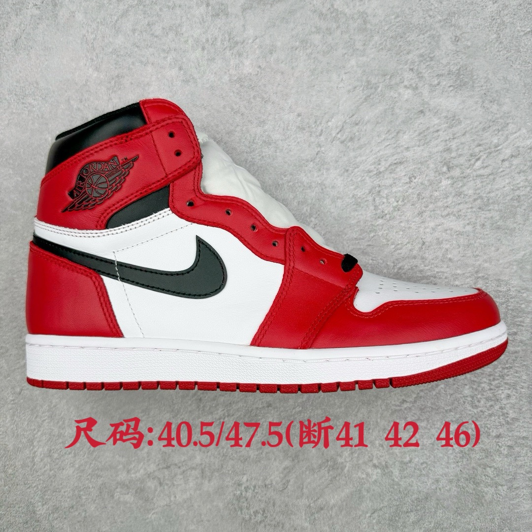 图片[3]-💰190 ＃FQ纯原福利‼Air Jordan AJ1 Retro High 高帮系列 全套原纸板楦头开发 原厂特供皮料加持 确保原汁原味 完美呈现一代版型 一比一鞋头弧度高度鞋身弧度 数据细节工艺流程均保持原鞋一致 后跟弧度收口自然对折 极致一眼正品既视感 原厂皮料 进口玻璃冲刀皮料裁剪零毛边 承诺百分百一致原鞋 全鞋电脑针车工艺 鞋面清洁度最高QC检验标准 控制溢胶 飞翼3D高频深度立体 鞋盒、防尘纸 均采购来自原厂 尺码：40.5/47.5（明细对应图片） 编码：by2936060-运动鞋