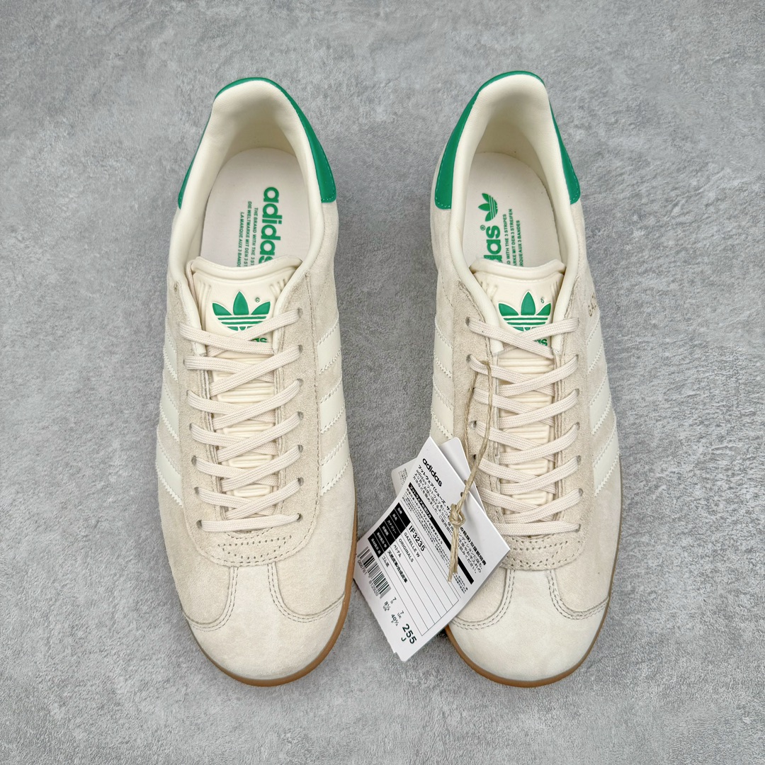 图片[2]-💰190 ＃HP纯原 AD Original Gazelle Trainers 瞪羚室内鞋系列低帮复古百搭休闲运动德训风板鞋 IF3235 高端零售特供批次 原厂定制长毛翻毛皮组合环保纤维革鞋面材质 内置环保海玻璃鞋垫 外置RB橡胶大底 产品品控稳定性领先行业 原厂全套原楦原纸板冲刀磨具开发 原厂皮料加持 原厂港宝加持定型后跟R度完美 将复古进行到底 简约流畅 三十年不变经典 这款Gazelle运动鞋 无论面料、配色、质感或设计 都只在重现其1991年原款的经典 皮革鞋面 撞色三条纹和鞋跟标的设计 力求呈现90年代的经典复古风潮 Samba火热的同时 也带动了其它的复古鞋型 Gazelle便是其中一只 Gazelle Indoor拥有包边更宽的T字型鞋头 更好的保护运动员的前掌 浓浓的复古氛围感 非常适合现在流行的Cleanfit风格 尺码：35.5 36 36⅔ 37⅓ 38 38⅔ 39⅓ 40 40⅔ 41⅓ 42 42⅔ 43⅓ 44 44⅔ 45 编码：by2936060-运动鞋