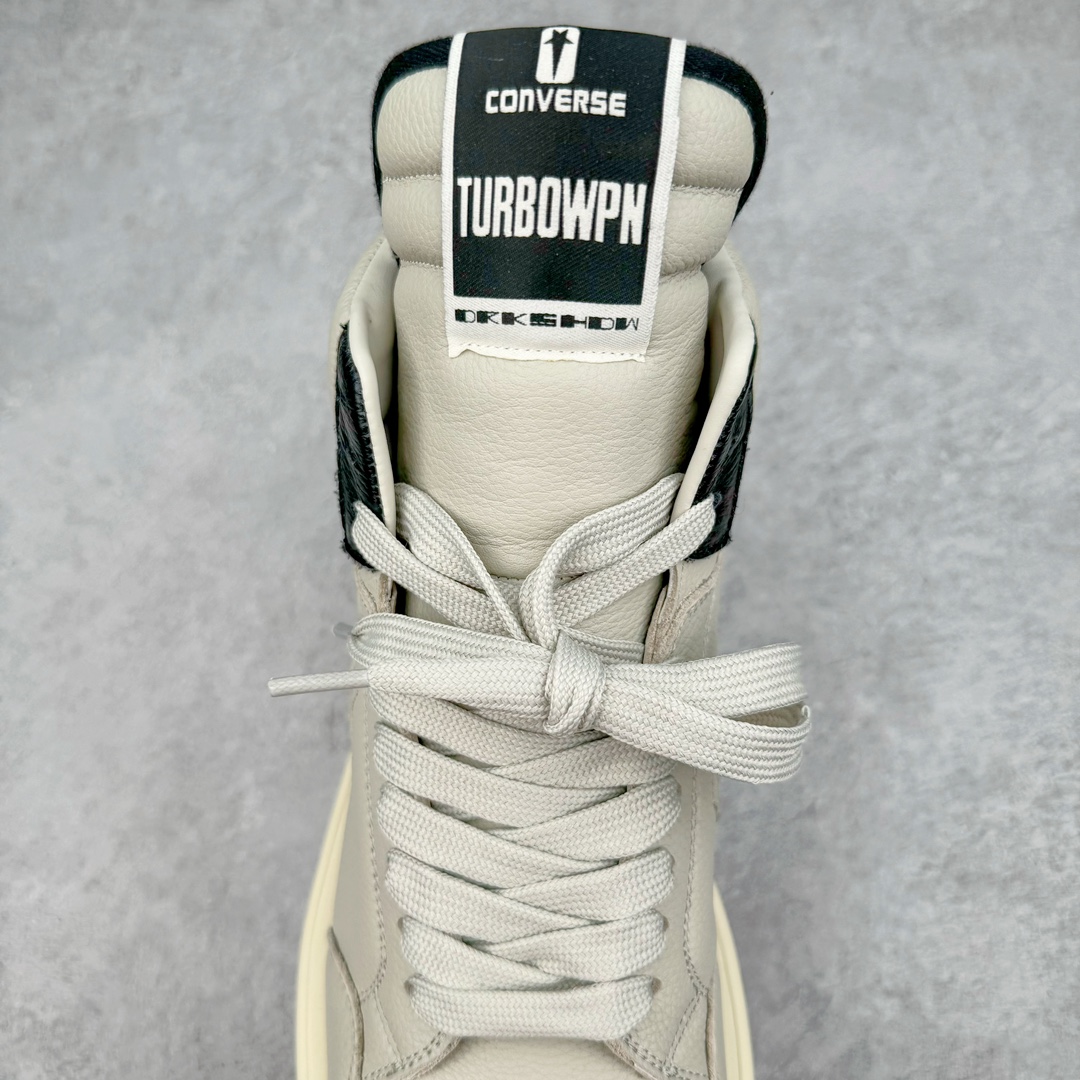 图片[5]-💰480 ＃DG纯原 Rick Owens FogachineGeobasket  瑞克·欧文斯高帮皮面时尚运动板鞋 灰黑 二级市场已经7K以上 平台客户随意卖四位数 RO广东原厂出品 纯原天花板 原版一比一复刻 冲正绝不翻车 还原度达到百分之98以上 原楦开发纸版版型 ZP拆解原版1:1复模裁片纸版 力求做到0错位 这样才能达到和zp一致的鞋型味道 采用进口cnc数控机床开发对版独家tpu奶香大底 区别于市场所有版本 zp同源全头层粒面小牛皮 达到和zp一致手感 原厂进口细纹布 万邦订购原厂高弹粉红色海绵 内里搭配软质细腻羊皮 TPU高密度大底 软硬度透光度高已经测试和原版一致 尺码：36 37 38 39 40 41 42 43 44 45 46 编码：by5936050-运动鞋