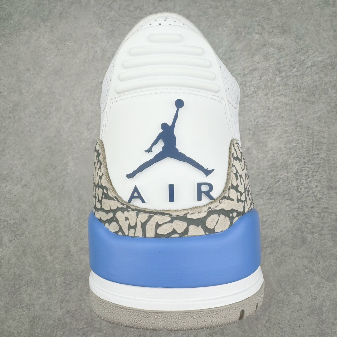 图片[8]-💰390 ＃Lw纯原 Air Jordan AJ3 Retro 北卡蓝 CT8532-104 圈内最强三代系列 匠心打造 开发时长超过半年 目前可过各类鉴定或无法鉴定 裸鞋随便操作 全套原纸板楦头开发 原厂大底磨具加持立体防滑纹理 原装可视Air Sole气垫 原汁原味最完美的三代版型 唯一正确鞋头趴度弧度高度鞋身腰线 原厂TPU彩虹扎染后跟饰片 正确内里反口里网布 皮料菱角分明不变形无多余毛边 广东原厂zp同批次手工大底描漆拉丝 市场唯一原厂鞋扣模具 原厂织唛标 原厂飞人电绣工艺 尾指中部跳三针 独家绑鞋带手法 印刷中底布 四线拉帮 米色美纹纸贴合固定 进口港宝加持 后跟自然饱满 全鞋荧光划线卡点 追求极致完美 每一双都是工艺品 多重QC质检 超越公司货的品控标准 实实在在的免检产品 SIZE：36 36.5 37.5 38 38.5 39 40 40.5 41 42 42.5 43 44 44.5 45 45.5 46 47.5 48.5 编码：by4936060-运动鞋