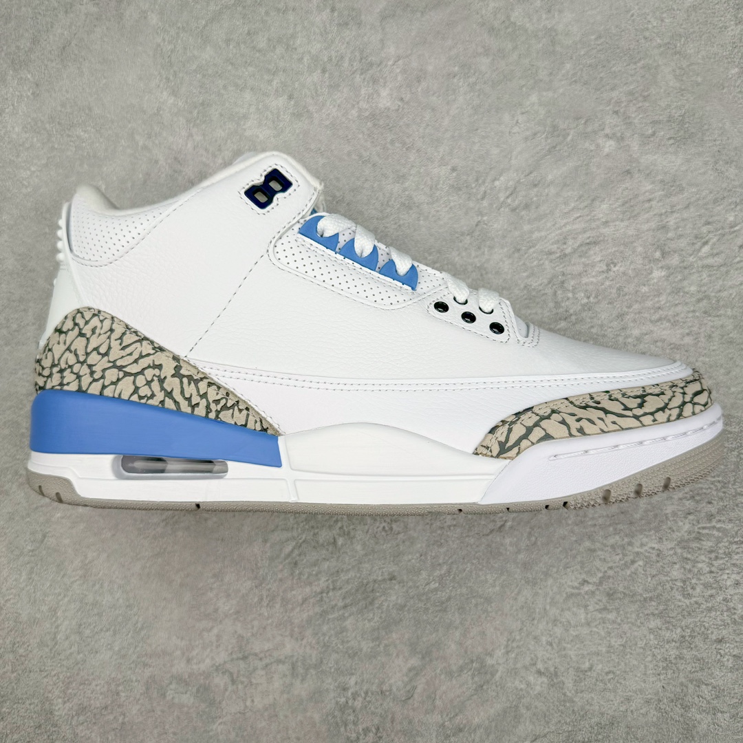 💰390 ＃Lw纯原 Air Jordan AJ3 Retro 北卡蓝 CT8532-104 圈内最强三代系列 匠心打造 开发时长超过半年 目前可过各类鉴定或无法鉴定 裸鞋随便操作 全套原纸板楦头开发 原厂大底磨具加持立体防滑纹理 原装可视Air Sole气垫 原汁原味最完美的三代版型 唯一正确鞋头趴度弧度高度鞋身腰线 原厂TPU彩虹扎染后跟饰片 正确内里反口里网布 皮料菱角分明不变形无多余毛边 广东原厂zp同批次手工大底描漆拉丝 市场唯一原厂鞋扣模具 原厂织唛标 原厂飞人电绣工艺 尾指中部跳三针 独家绑鞋带手法 印刷中底布 四线拉帮 米色美纹纸贴合固定 进口港宝加持 后跟自然饱满 全鞋荧光划线卡点 追求极致完美 每一双都是工艺品 多重QC质检 超越公司货的品控标准 实实在在的免检产品 SIZE：36 36.5 37.5 38 38.5 39 40 40.5 41 42 42.5 43 44 44.5 45 45.5 46 47.5 48.5 编码：by4936060-运动鞋