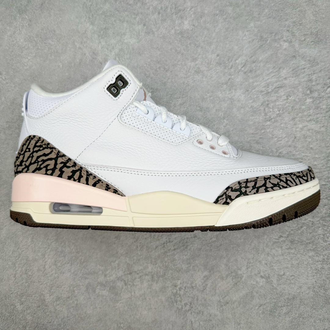 💰390 ＃Lw纯原 Air Jordan AJ3 Retro 樱花粉 CK9246-102 圈内最强三代系列 匠心打造 开发时长超过半年 目前可过各类鉴定或无法鉴定 裸鞋随便操作 全套原纸板楦头开发 原厂大底磨具加持立体防滑纹理 原装可视Air Sole气垫 原汁原味最完美的三代版型 唯一正确鞋头趴度弧度高度鞋身腰线 原厂TPU彩虹扎染后跟饰片 正确内里反口里网布 皮料菱角分明不变形无多余毛边 广东原厂zp同批次手工大底描漆拉丝 市场唯一原厂鞋扣模具 原厂织唛标 原厂飞人电绣工艺 尾指中部跳三针 独家绑鞋带手法 印刷中底布 四线拉帮 米色美纹纸贴合固定 进口港宝加持 后跟自然饱满 全鞋荧光划线卡点 追求极致完美 每一双都是工艺品 多重QC质检 超越公司货的品控标准 实实在在的免检产品 SIZE：36 36.5 37.5 38 38.5 39 40 40.5 41 42 42.5 43 44 44.5 45 45.5 46 47.5 48.5 编码：by4936060-运动鞋