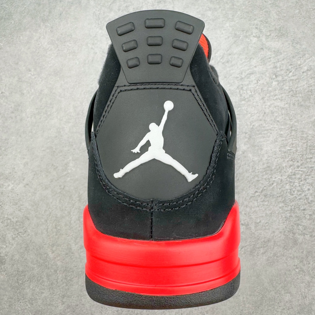 图片[8]-💰390 ＃SZ纯原 Air Jordan AJ4 Retro \”Red Thunder\” 黑红雷电 CT8527-016 目前可过各类鉴定或无法鉴定 裸鞋随意操作 第一梯队最新批次 细节多次校对改良 接近完美 细节达到可过鉴定标准 耗时半年巨作 全套原纸板楦头开发 原厂特供皮料加持 确保原汁原味 完美呈现四代版型 一比一鞋头弧度高度鞋身弧度 数据细节工艺流程均保持原鞋一致 原厂TPU网格鞋带扣 正确内里网布 菱角分明不变形无多余毛边 柔软性质感一致于原鞋 原厂织唛标 原厂飞人电绣工艺 尾指中部跳三针 独家绑鞋带手法 印刷中底布 四线拉帮 米色美纹纸贴合固定 进口港宝加持 后跟自然饱满 全鞋荧光划线卡点 追求极致完美 每一双都是工艺品 多重QC质检 超越公司货的品控标准 实实在在的免检产品 尺码：40 40.5 41 42 42.5 43 44 44.5 45 46 47.5 48.5 编码：by4936060-运动鞋