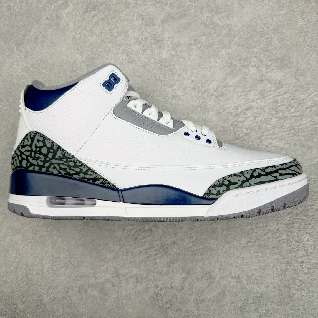 图片[8]-＃Lw纯原 Air Jordan AJ3 Retro 圈内最强三代系列 匠心打造 开发时长超过半年 目前可过各类鉴定或无法鉴定 裸鞋随便操作 全套原纸板楦头开发 原厂大底磨具加持立体防滑纹理 原装可视Air Sole气垫 原汁原味最完美的三代版型 唯一正确鞋头趴度弧度高度鞋身腰线 原厂TPU彩虹扎染后跟饰片 正确内里反口里网布 皮料菱角分明不变形无多余毛边 广东原厂zp同批次手工大底描漆拉丝 市场唯一原厂鞋扣模具 原厂织唛标 原厂飞人电绣工艺 尾指中部跳三针 独家绑鞋带手法 印刷中底布 四线拉帮 米色美纹纸贴合固定 进口港宝加持 后跟自然饱满 全鞋荧光划线卡点 追求极致完美 每一双都是工艺品 多重QC质检 超越公司货的品控标准 实实在在的免检产品 尺码：36 36.5 37.5 38 38.5 39 40 40.5 41 42 42.5 43 44 44.5 45 45.5 46 47.5 48.5-选品中心