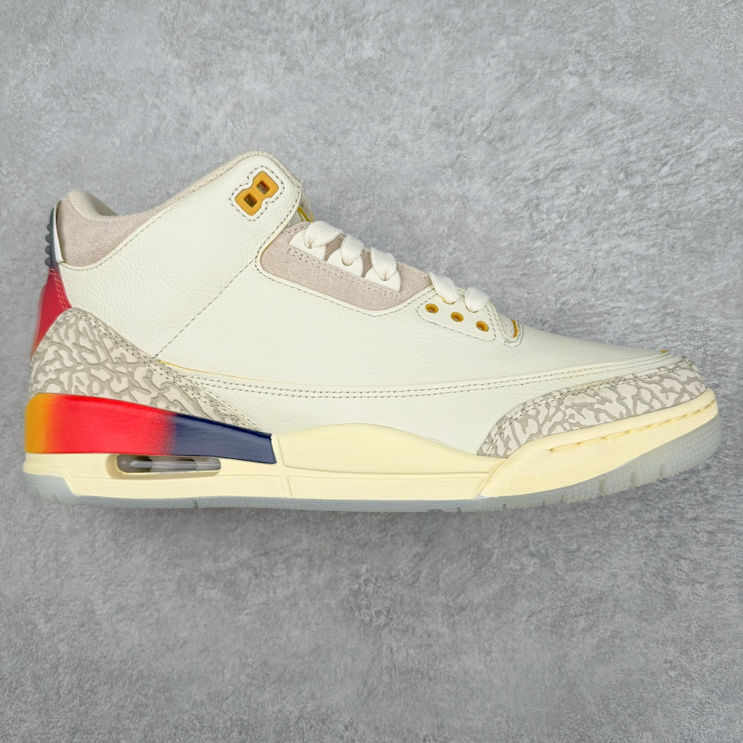 图片[2]-＃Lw纯原 Air Jordan AJ3 Retro 圈内最强三代系列 匠心打造 开发时长超过半年 目前可过各类鉴定或无法鉴定 裸鞋随便操作 全套原纸板楦头开发 原厂大底磨具加持立体防滑纹理 原装可视Air Sole气垫 原汁原味最完美的三代版型 唯一正确鞋头趴度弧度高度鞋身腰线 原厂TPU彩虹扎染后跟饰片 正确内里反口里网布 皮料菱角分明不变形无多余毛边 广东原厂zp同批次手工大底描漆拉丝 市场唯一原厂鞋扣模具 原厂织唛标 原厂飞人电绣工艺 尾指中部跳三针 独家绑鞋带手法 印刷中底布 四线拉帮 米色美纹纸贴合固定 进口港宝加持 后跟自然饱满 全鞋荧光划线卡点 追求极致完美 每一双都是工艺品 多重QC质检 超越公司货的品控标准 实实在在的免检产品 尺码：36 36.5 37.5 38 38.5 39 40 40.5 41 42 42.5 43 44 44.5 45 45.5 46 47.5 48.5-选品中心