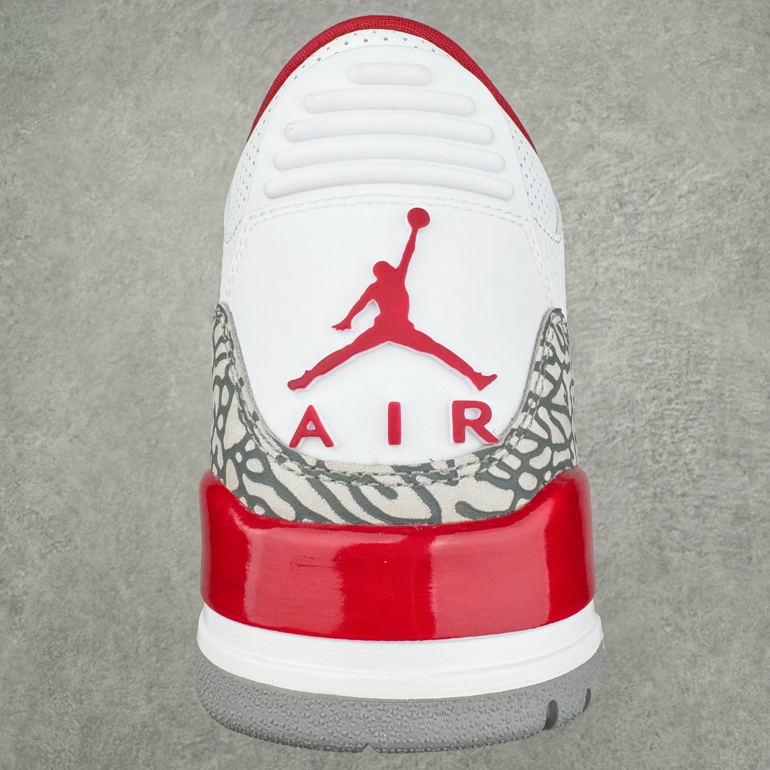 图片[7]-💰390 ＃Lw纯原 Air Jordan AJ3 Retro 白酒红 红雀配色 CT8532-126 圈内最强三代系列 匠心打造 开发时长超过半年 目前可过各类鉴定或无法鉴定 裸鞋随便操作 全套原纸板楦头开发 原厂大底磨具加持立体防滑纹理 原装可视Air Sole气垫 原汁原味最完美的三代版型 唯一正确鞋头趴度弧度高度鞋身腰线 原厂TPU彩虹扎染后跟饰片 正确内里反口里网布 皮料菱角分明不变形无多余毛边 广东原厂zp同批次手工大底描漆拉丝 市场唯一原厂鞋扣模具 原厂织唛标 原厂飞人电绣工艺 尾指中部跳三针 独家绑鞋带手法 印刷中底布 四线拉帮 米色美纹纸贴合固定 进口港宝加持 后跟自然饱满 全鞋荧光划线卡点 追求极致完美 每一双都是工艺品 多重QC质检 超越公司货的品控标准 实实在在的免检产品 SIZE：36 36.5 37.5 38 38.5 39 40 40.5 41 42 42.5 43 44 44.5 45 45.5 46 47.5 48.5 编码：by4936060-运动鞋