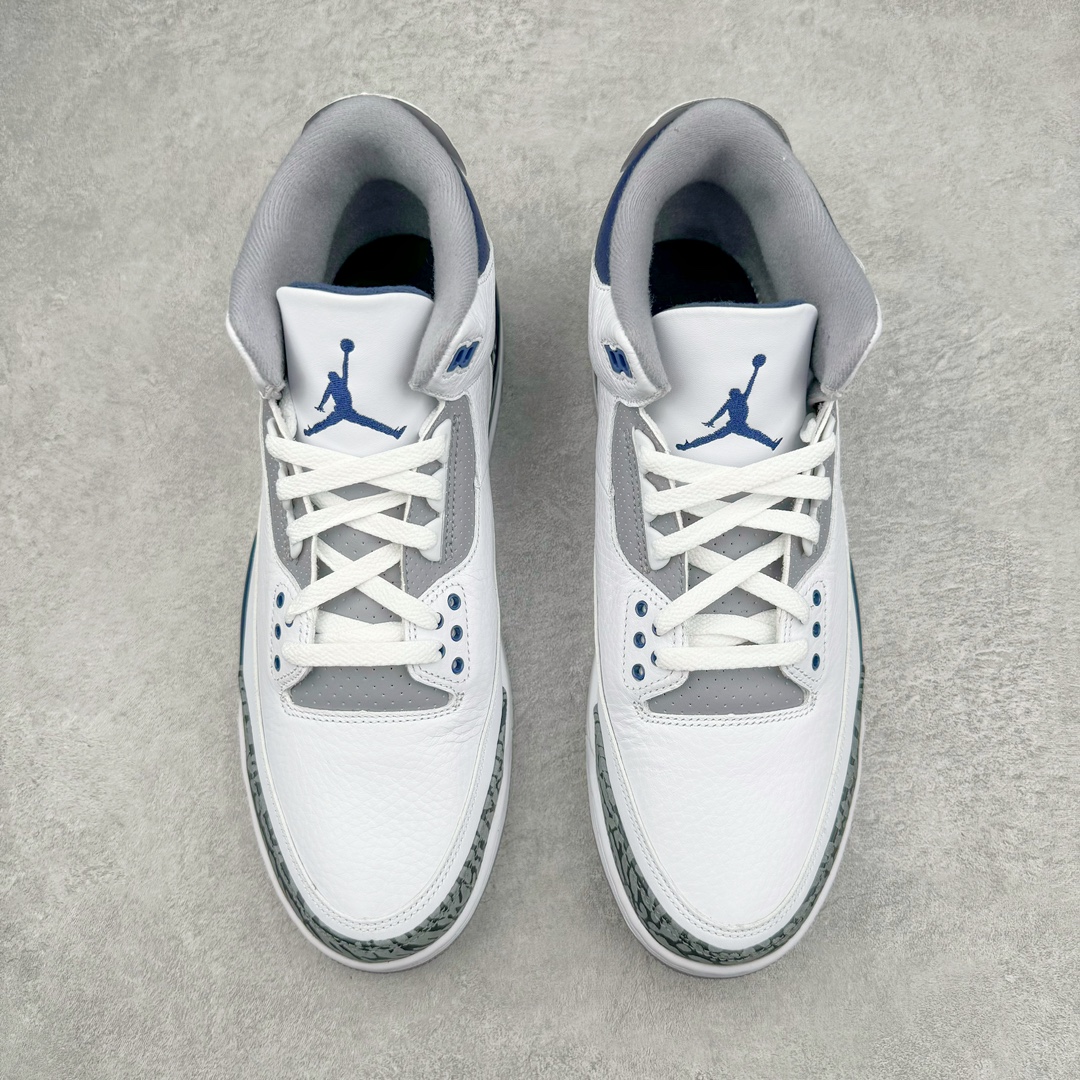 图片[2]-💰390 ＃Lw纯原 Air Jordan AJ3 Retro 午夜蓝 CT8532-140 圈内最强三代系列 匠心打造 开发时长超过半年 目前可过各类鉴定或无法鉴定 裸鞋随便操作 全套原纸板楦头开发 原厂大底磨具加持立体防滑纹理 原装可视Air Sole气垫 原汁原味最完美的三代版型 唯一正确鞋头趴度弧度高度鞋身腰线 原厂TPU彩虹扎染后跟饰片 正确内里反口里网布 皮料菱角分明不变形无多余毛边 广东原厂zp同批次手工大底描漆拉丝 市场唯一原厂鞋扣模具 原厂织唛标 原厂飞人电绣工艺 尾指中部跳三针 独家绑鞋带手法 印刷中底布 四线拉帮 米色美纹纸贴合固定 进口港宝加持 后跟自然饱满 全鞋荧光划线卡点 追求极致完美 每一双都是工艺品 多重QC质检 超越公司货的品控标准 实实在在的免检产品 SIZE：36 36.5 37.5 38 38.5 39 40 40.5 41 42 42.5 43 44 44.5 45 45.5 46 47.5 48.5 编码：by4936060-运动鞋