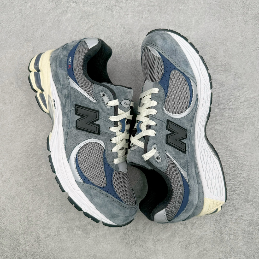 图片[3]-＃M纯原 JJJJound x New Balance M2002RU2 灰蓝黑 NB新百伦潮流复古织物皮革减震防滑耐磨轻便低帮跑步鞋 原档数据独立私模大底 唯一正确六层组合大底 RB前软后硬 百分百还原原鞋脚感 基于市场现有版本全新升级调整 NB市场最强产物 全网最全配色加持 全套原楦原纸板原厂数据开发 全鞋电脑针车加持 原厂网布 原装进口头层翻毛皮料正确绒感卡色 正确中底拉帮中底网布细节 一比一手工擦旧效果 冲裁组合 匠心打造 耗时两个月开发完成 工艺极其复杂难度可想而知 高端零售专供产物 尺码：36 37 37.5 38 38.5 39.5 40 40.5 41.5 42 42.5 43 44 44.5 45 45.5 46.5 47-选品中心