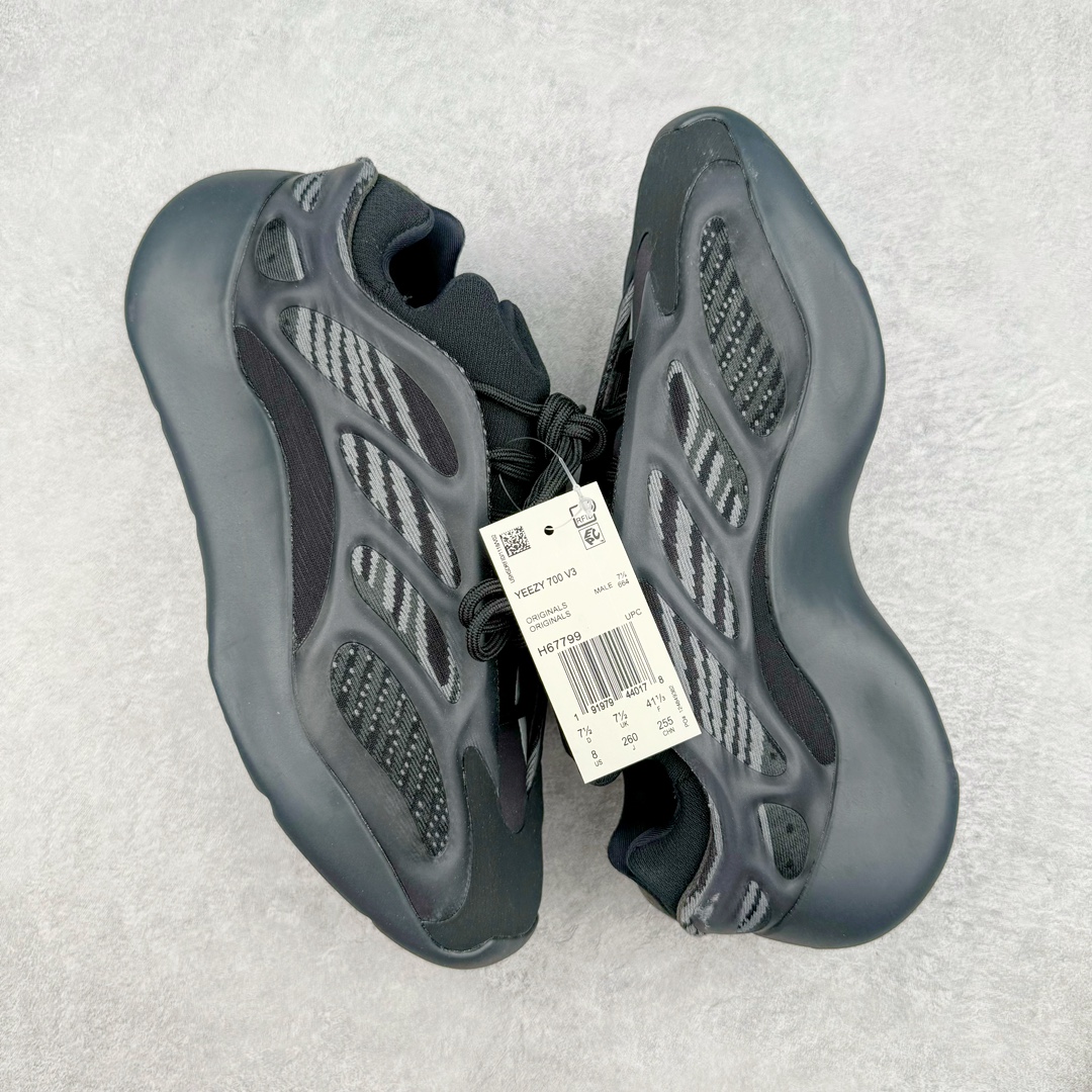 图片[3]-＃Lw纯原 yeezy 700V3 黑武士配色 H67799 全套原楦原纸版 打造灵魂正确版型 原厂贾卡原面 纹路与正品一致 高频进口夜光KPU完美组合原面 呈现炫丽星空夜光效果 此款非Boost爆米花科技 鞋底采用BOUNCE 全新缓震科技 脚感同样舒适 原厂RB鞋头材质 质感厚度与正品一致 完美贴合成型 正确原盒原标包装 匠心工艺 仅对原鞋 完美充正几率过验！尺码 36 36.5 40 40.5 41 42 42.5 43 44 44.5 45 46 46.5 47 48-选品中心