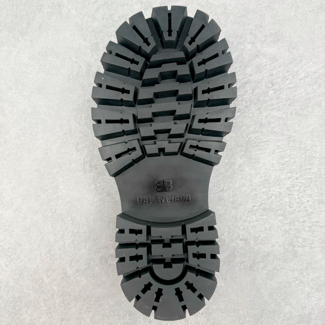 图片[9]-＃GD广顶 Balenciaga Trooper 巴黎世家时尚系带牛皮厚底德比鞋 象征着时尚的前沿 款式典雅而时尚 突显法式高雅气息 众多国内外一线潮流明星上脚加持 舒适鞋面 具有很好的延展性和透气性 外观设计鞋身运用简洁的黑色进行搭配 上脚颜值高 鞋跟耐磨性强 不易打滑 尺码：39-45（偏大一码）-选品中心