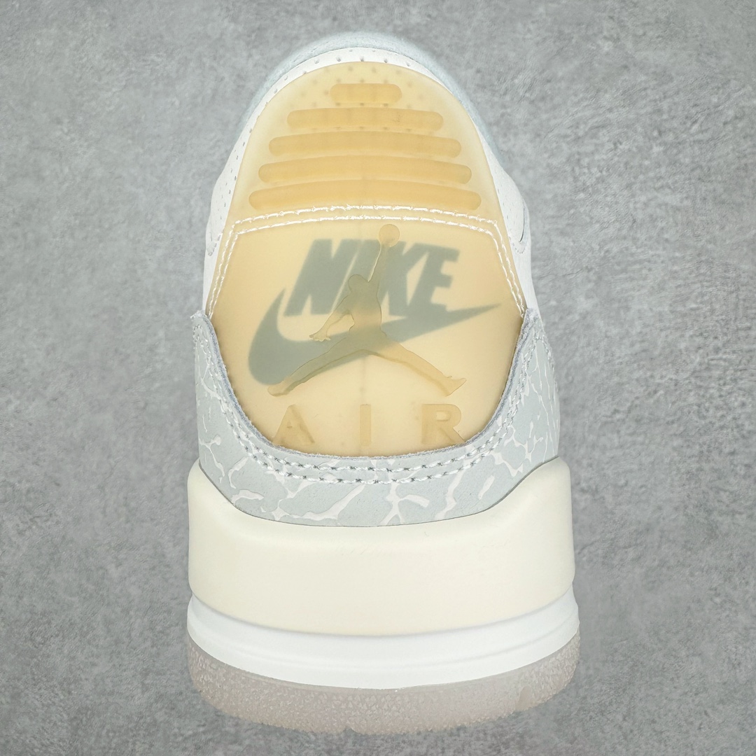 图片[8]-零售💰260 ＃KZ神版福利回馈‼Air Jordan AJ3 Craft \”Ivory\” 象牙白 货号：FJ9479-100 独家外贸特供尺码含45.5 48.5 国内外口碑最好最推荐的产品 市场中端王者 亲自操刀耗时半年巨作 全套原纸板楦头开发 原厂大底磨具加持立体防滑纹理 原装可视Air Sole气垫 原汁原味最完美的三代版型 唯一正确鞋头趴度弧度高度鞋身腰线 此版本只针对中端市场 皮料材质有所更替 其他数据细节工艺流程均保持一致 绝不口嗨 细节品控鞋型随意秒杀市面3XX 4XX 原厂TPU后跟饰片 正确内里反口里网布 皮料菱角分明不变形无多余毛边 正确手工大底描漆拉丝 市场唯一原厂鞋扣模具 原厂织唛标 原厂飞人电绣工艺 尾指中部跳三针 独家绑鞋带手法 印刷中底布 四线拉帮 米色美纹纸贴合固定 进口港宝加持 后跟自然饱满 全鞋荧光划线卡点 追求极致完美 每一双都是工艺品 多重QC质检 超越公司货的品控标准 实实在在的免检产品 尺码：40 40.5 41 42 42.5 43 44 44.5 45 45.5 46 47.5 48.5 编码：by2936060-运动鞋