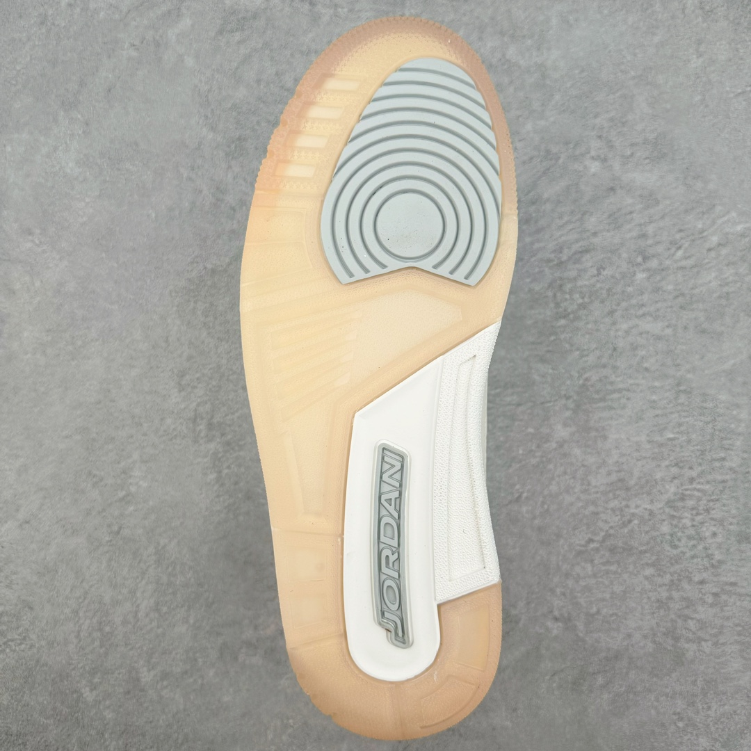 图片[9]-＃PB福利特价 Air Jordan AJ3 Retro 市场中端王者 全套原纸板楦头开发 原厂大底磨具加持立体防滑纹理 原装可视Air Sole气垫 原汁原味最完美的三代版型 唯一正确鞋头趴度弧度高度鞋身腰线 此版本只针对中端市场 皮料材质有所更替 其他数据细节工艺流程均保持一致 绝不口嗨 细节品控鞋型随意秒杀市面3XX 4XX 原厂TPU后跟饰片 正确内里反口里网布 皮料菱角分明不变形无多余毛边 正确手工大底描漆拉丝 市场唯一原厂鞋扣模具 原厂织唛标 原厂飞人电绣工艺 尾指中部跳三针 独家绑鞋带手法 印刷中底布 四线拉帮 米色美纹纸贴合固定 进口港宝加持 后跟自然饱满 全鞋荧光划线卡点 追求极致完美 每一双都是工艺品 多重QC质检 超越公司货的品控标准 实实在在的免检产品 尺码：40 40.5 41 42 42.5 43 44 44.5 45 45.5 46 47.5-选品中心