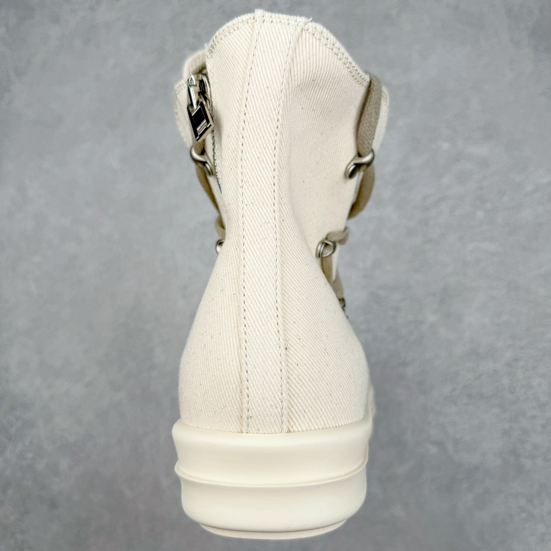 图片[8]-＃DG纯原 Rick Owens RO瑞克欧文斯经典西瓜头高帮交织绑带款 高端零售专供品质 鞋面采用牛仔布材质 针车间距都是极致还原 超长鞋带 经典六芒星系带装饰 诠释创意加潮流 尺码：39 40 41 42 43 44 45 46 注意是正常尺码-选品中心