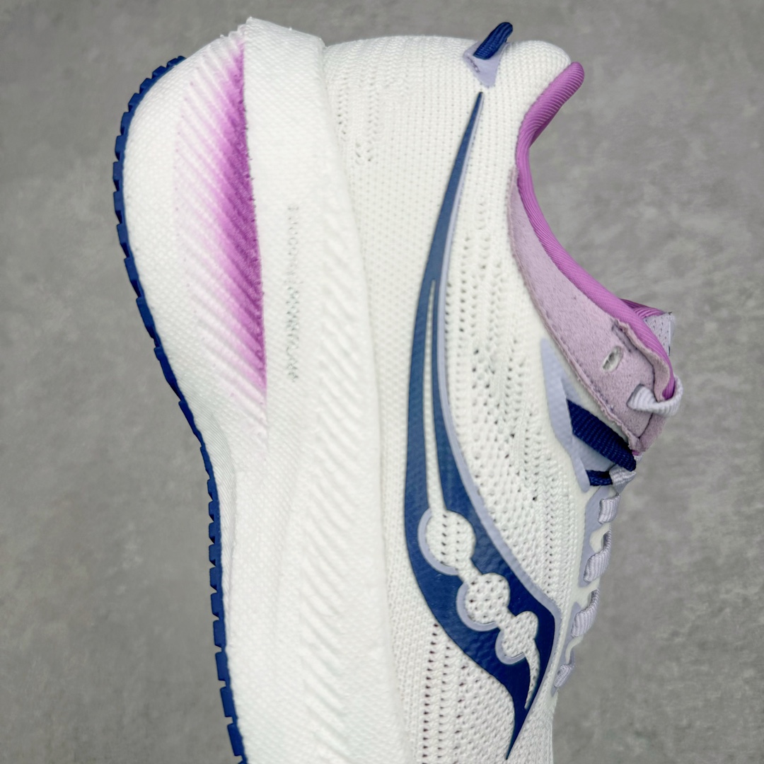 图片[6]-零售💰290 ＃SG纯原 Saucony Triumph 21 索康尼胜利21代旗舰级缓震型跑鞋 性能相比前几代再升级：鞋面采用全新升级的工学网设计 贴合脚部更透气 中底部分使用最新的PWRRUN+材质 搭配PWRRUN+鞋垫使中底的大幅加厚 10mm坡差进一步提供缓震、回弹性能 内底则采用了FORMFIT动态适应系统 动态契合脚型 提升包裹性和舒适性 提供更卓越的动态回馈体验 XT-900橡胶大底 可提供良好的抓地力和较强抗磨性能 SIZE：35.5 36 36.5 37.5 38 38.5 39 40 40.5 41 42 42.5 43 44 44.5 45 编码：by2936090-运动鞋