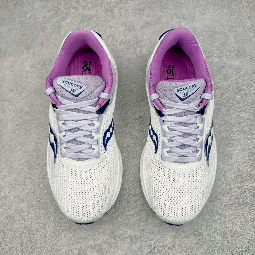 图片[2]-零售💰290 ＃SG纯原 Saucony Triumph 21 索康尼胜利21代旗舰级缓震型跑鞋 性能相比前几代再升级：鞋面采用全新升级的工学网设计 贴合脚部更透气 中底部分使用最新的PWRRUN+材质 搭配PWRRUN+鞋垫使中底的大幅加厚 10mm坡差进一步提供缓震、回弹性能 内底则采用了FORMFIT动态适应系统 动态契合脚型 提升包裹性和舒适性 提供更卓越的动态回馈体验 XT-900橡胶大底 可提供良好的抓地力和较强抗磨性能 SIZE：35.5 36 36.5 37.5 38 38.5 39 40 40.5 41 42 42.5 43 44 44.5 45 编码：by2936090-运动鞋