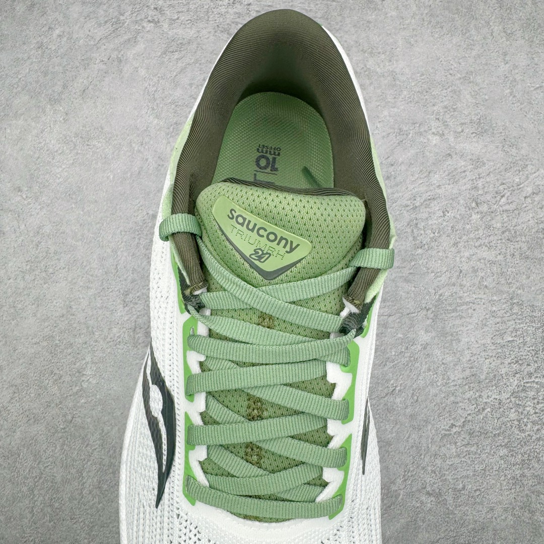 图片[5]-＃SG纯原 Saucony Triumph 21 索康尼胜利21代旗舰级缓震型跑鞋 性能相比前几代再升级：鞋面采用全新升级的工学网设计 贴合脚部更透气 中底部分使用最新的PWRRUN+材质 搭配PWRRUN+鞋垫使中底的大幅加厚 10mm坡差进一步提供缓震、回弹性能 内底则采用了FORMFIT动态适应系统 动态契合脚型 提升包裹性和舒适性 提供更卓越的动态回馈体验 XT-900橡胶大底 可提供良好的抓地力和较强抗磨性能 尺码：35.5 36 36.5 37.5 38 38.5 39 40 40.5 41 42 42.5 43 44 44.5 45-选品中心