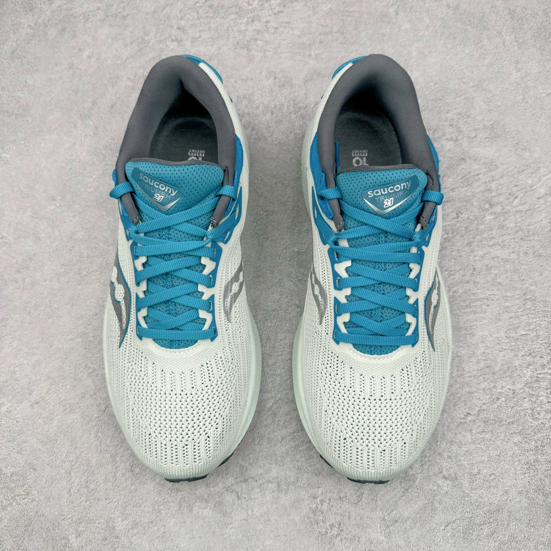 图片[2]-零售💰290 ＃SG纯原 Saucony Triumph 21 索康尼胜利21代旗舰级缓震型跑鞋 性能相比前几代再升级：鞋面采用全新升级的工学网设计 贴合脚部更透气 中底部分使用最新的PWRRUN+材质 搭配PWRRUN+鞋垫使中底的大幅加厚 10mm坡差进一步提供缓震、回弹性能 内底则采用了FORMFIT动态适应系统 动态契合脚型 提升包裹性和舒适性 提供更卓越的动态回馈体验 XT-900橡胶大底 可提供良好的抓地力和较强抗磨性能 SIZE：35.5 36 36.5 37.5 38 38.5 39 40 40.5 41 42 42.5 43 44 44.5 45 编码：by2936090-运动鞋