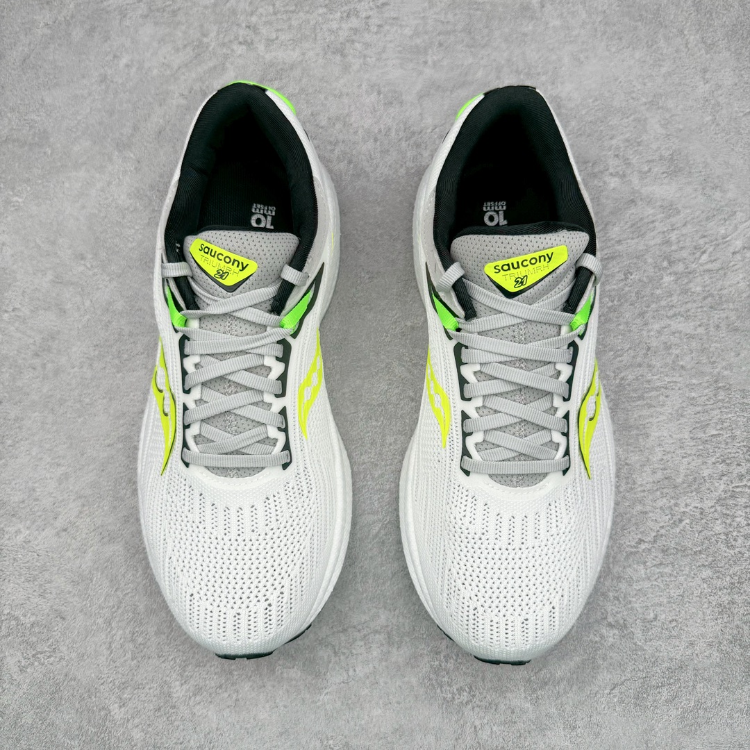 图片[2]-零售💰290 ＃SG纯原 Saucony Triumph 21 索康尼胜利21代旗舰级缓震型跑鞋 性能相比前几代再升级：鞋面采用全新升级的工学网设计 贴合脚部更透气 中底部分使用最新的PWRRUN+材质 搭配PWRRUN+鞋垫使中底的大幅加厚 10mm坡差进一步提供缓震、回弹性能 内底则采用了FORMFIT动态适应系统 动态契合脚型 提升包裹性和舒适性 提供更卓越的动态回馈体验 XT-900橡胶大底 可提供良好的抓地力和较强抗磨性能 SIZE：35.5 36 36.5 37.5 38 38.5 39 40 40.5 41 42 42.5 43 44 44.5 45 编码：by2936090-运动鞋