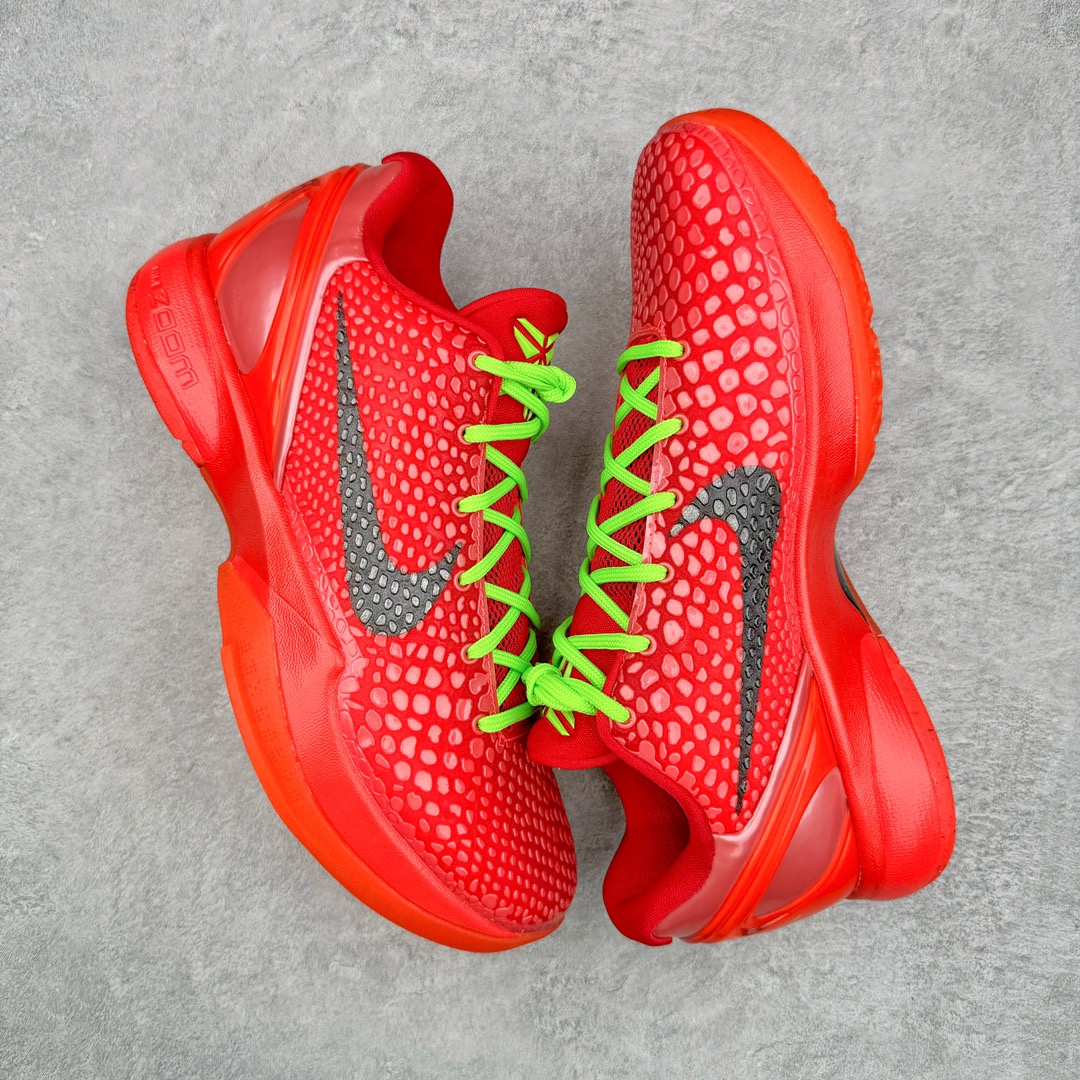 图片[3]-＃GX纯原 NK Zoom Kobe 6 Protro 科比六代 红黑反转青蜂侠 FV4921-600 完美复刻公司货 前掌超大Zoom Turbo气垫 后掌EVA缓震 真正的原汁原味 还原ZP脚感 全身鞋材卡料色独家定制 唯一正确喷漆工艺Swoosh 正确凹凸蛇鳞工艺 正确鞋面渐变效果 内全置真动飞态线 独立原厂模具 最大尺码达到48.5码 首批不拼图大几率过验 亲测已过 支持各种高强度实战 无需担心 上脚价 补货周期极长 脚宽建议买大半码 科比系列前掌偏窄 不影响二次销售 支持七天无理由退换 尺码：40 40.5 41 42 42.5 43 44 44.5 45 45.5 46 47.5 48.5 49.6 50.5-选品中心