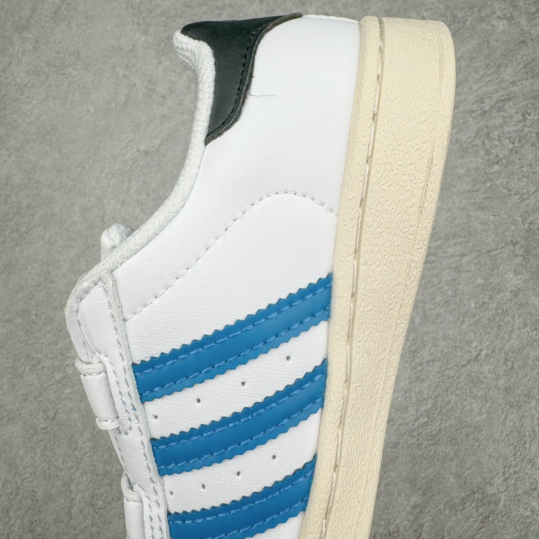 图片[7]-Adidas Superstar Foundation CF 官网同步魔术扣 贝壳头童鞋 萌娃必备 亲子套装首选金标贝壳头魔术贴童鞋 原装一体超软蓝底 脚感非凡 尺码：28 29 30 31 32 33 34 35-选品中心