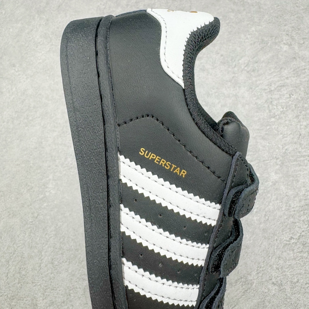 图片[6]-Adidas Superstar Foundation CF 官网同步魔术扣 贝壳头童鞋 萌娃必备 亲子套装首选金标贝壳头魔术贴童鞋 原装一体超软蓝底 脚感非凡 尺码：28 29 30 31 32 33 34 35-选品中心