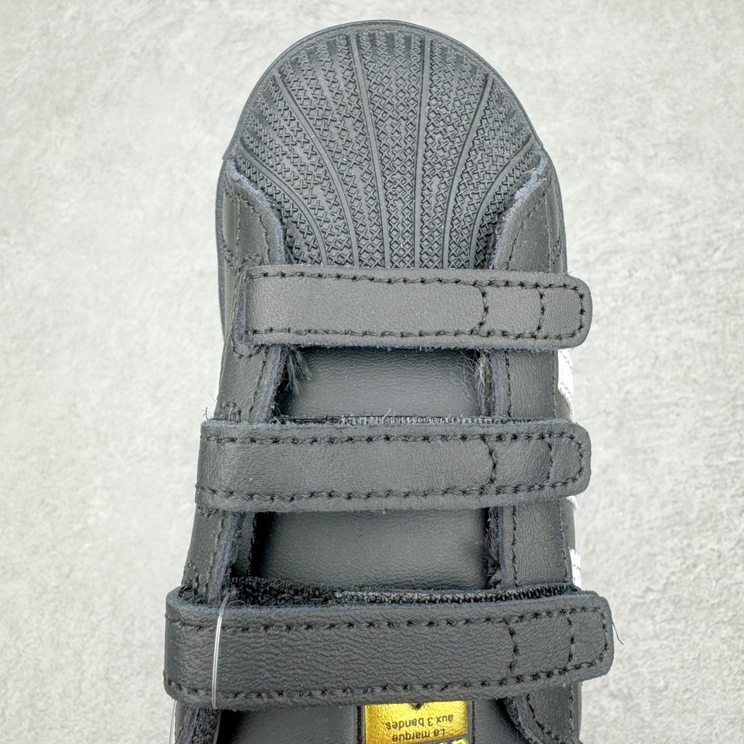 图片[4]-Adidas Superstar Foundation CF 官网同步魔术扣 贝壳头童鞋 萌娃必备 亲子套装首选金标贝壳头魔术贴童鞋 原装一体超软蓝底 脚感非凡 尺码：28 29 30 31 32 33 34 35-选品中心