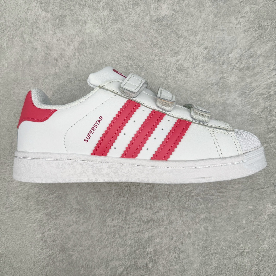 图片[3]-Adidas Superstar Foundation CF 官网同步魔术扣 贝壳头童鞋 萌娃必备 亲子套装首选金标贝壳头魔术贴童鞋 原装一体超软蓝底 脚感非凡 尺码：28 29 30 31 32 33 34 35-选品中心