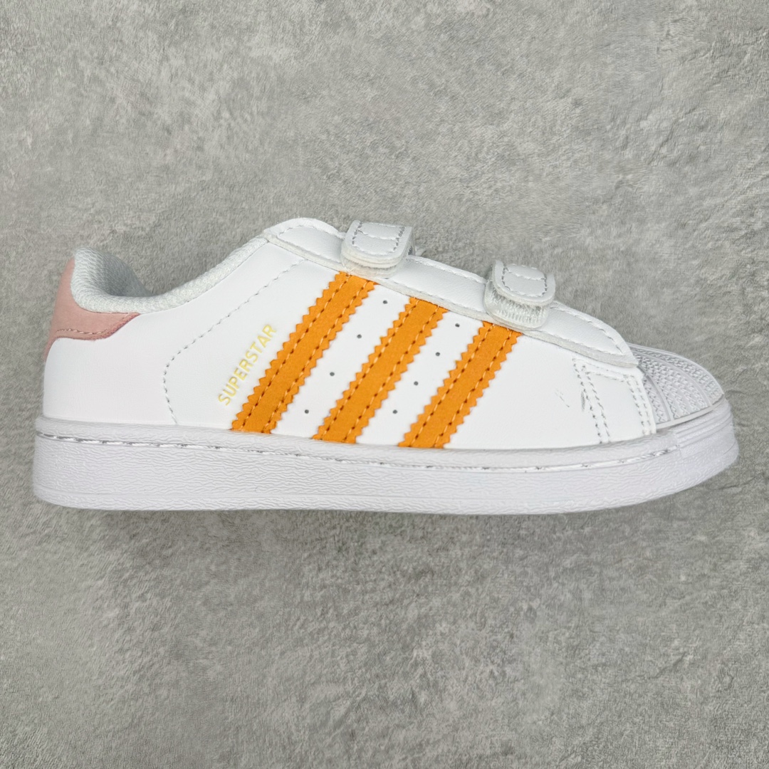 图片[5]-Adidas Superstar Foundation CF 官网同步魔术扣 贝壳头童鞋 萌娃必备 亲子套装首选金标贝壳头魔术贴童鞋 原装一体超软蓝底 脚感非凡 尺码：28 29 30 31 32 33 34 35-选品中心