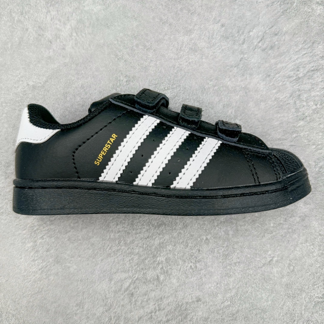 图片[6]-Adidas Superstar Foundation CF 官网同步魔术扣 贝壳头童鞋 萌娃必备 亲子套装首选金标贝壳头魔术贴童鞋 原装一体超软蓝底 脚感非凡 尺码：28 29 30 31 32 33 34 35-选品中心