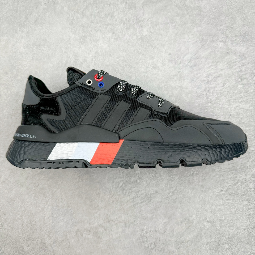 图片[11]-＃纯原福利 AD originals Nite Jogger Pride 夜行者减震耐磨低帮反光复古休闲百搭运动跑鞋 原厂材料 原厂大底 原装工艺 原鞋一致 记忆海绵 鞋眼使用原鞋一致电绣加针车工艺 后跟全部一致采用原鞋工艺 四针六线进口机 区别市面三针五线 头层皮打造 原厂流水标 3D喷漆 瞄漆 私家独模 网布搭配麂皮拼接打造鞋面 极具复古风格鞋头及鞋跟点缀3M反光设计 极为亮眼中底采用全掌Boost科技 厚度相当可观 脚感极佳 尺码：36 36⅔ 37⅓ 38 38⅔ 39⅓ 40 40⅔ 41⅓ 42 42⅔ 43⅓ 44 45-选品中心