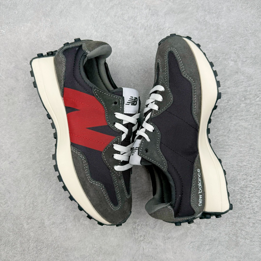 图片[3]-＃福利特价 New Balance MS327 NB新百伦系列复古休闲运动慢跑鞋 以更纯粹的复古风格设计打造的全新造型 侧身还以解构设计 将 N 字标志以做旧压花样式呈现 样式别具新意 而麂皮、冲孔皮革的塑造 则呈现出高级怀旧气质 也让鞋款在奢华时装风格与运动氛围之间达到了平衡 鞋身采用尼龙及猪巴革麂皮物料拼接构成 中底高弹PU材质及满丁防滑橡胶外底 尺码：36 37 37.5 38 38.5 39.5 40 40.5 41.5 42 42.5 43 44 45-选品中心