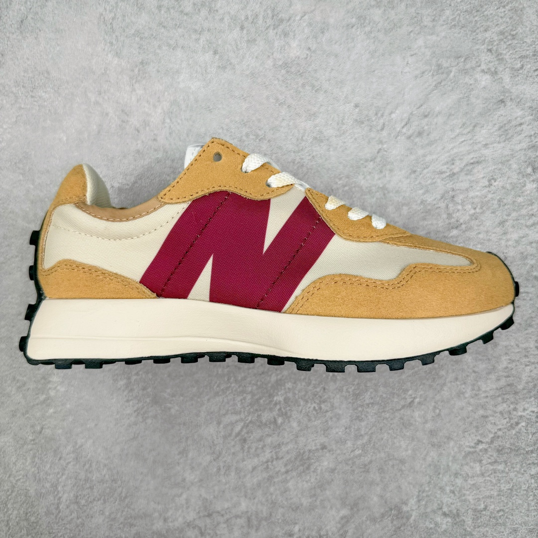 ＃福利特价 New Balance MS327 NB新百伦系列复古休闲运动慢跑鞋 以更纯粹的复古风格设计打造的全新造型 侧身还以解构设计 将 N 字标志以做旧压花样式呈现 样式别具新意 而麂皮、冲孔皮革的塑造 则呈现出高级怀旧气质 也让鞋款在奢华时装风格与运动氛围之间达到了平衡 鞋身采用尼龙及猪巴革麂皮物料拼接构成 中底高弹PU材质及满丁防滑橡胶外底 尺码：36 37 37.5 38 38.5 39.5 40 40.5 41.5 42 42.5 43 44 45-选品中心
