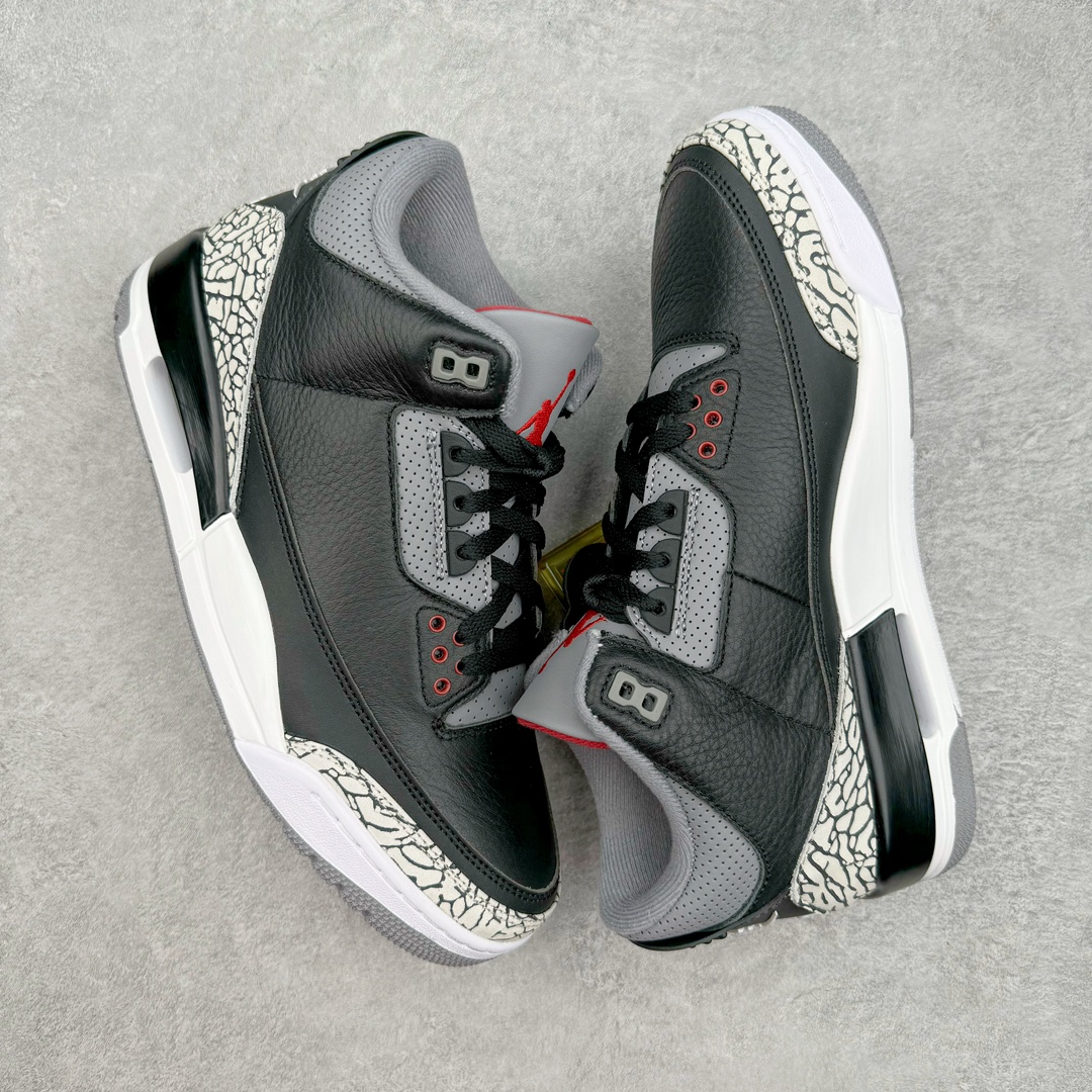 福利特价
＃纯原  Air Jordan AJ3 Retro 黑水泥 -001 原楦原纸板开发 确保原汁