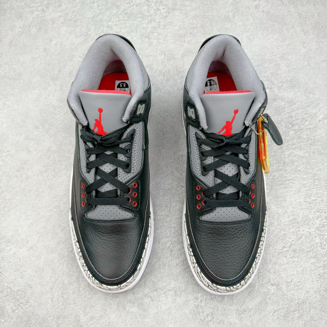 福利特价
＃纯原  Air Jordan AJ3 Retro 黑水泥 -001 原楦原纸板开发 确保原汁