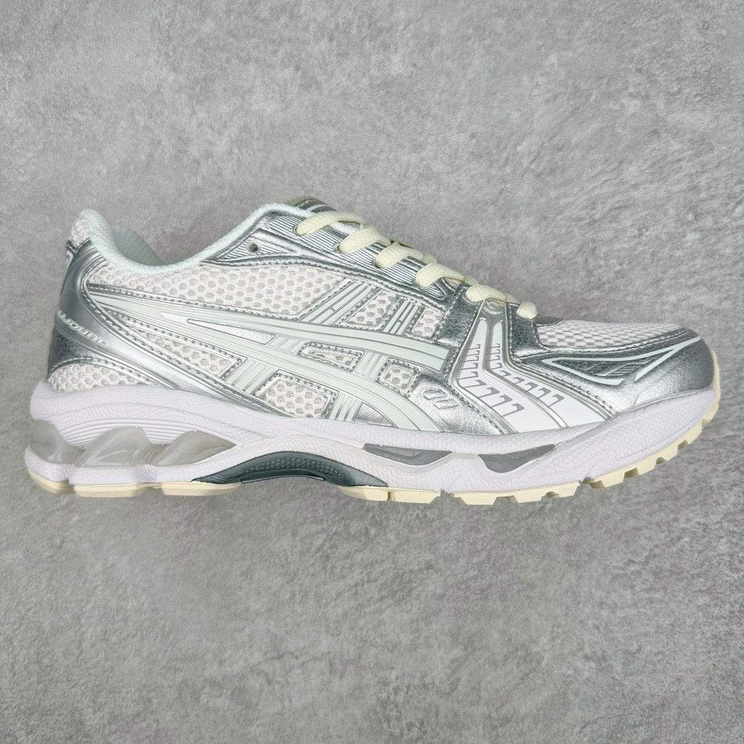 图片[5]-零售💰270 ASICS GEL-KAYANO 14 亚瑟士系列轻量缓震休闲运动跑步鞋 设计师 Hidenori Yamashita 以「Flash」一词为灵感，创造出未来感金属色鞋面，改造升级内在性能，由内而外全面革新，为 GEL-KAYANO 家族传承及经典跑鞋文化的延续，创下里程碑式作品。ASICS GEL – KAYANO 14 跑鞋重新诠释了复古的跑步形状，并以其 2000 年代后期的美学理念重新铺装，银色与蓝色的鞋面极为高档.网面铺陈与鞋面、鞋头多处细节位增添了透气性。ASICS GEL – KAYANO 14的鞋后跟部中底上以及多密度耐磨鞋底增加了 GEL 缓震胶，提供高抗冲击性、缓冲性、可保护脚部免受地面冲击的影响，穿着舒适性十足「入手同款」。尺码：35.5 36 37 37.5 38 39 39.5 40.5 41.5 42 42.5 43.5 44 45 编码：Xby2936070-运动鞋