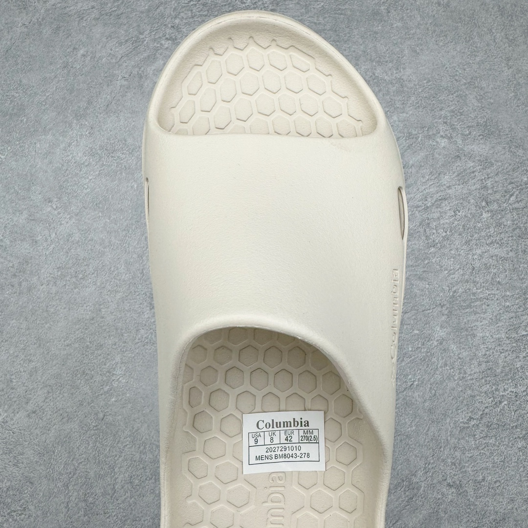 图片[4]-＃DG莞产 Columbia 哥伦比亚休闲舒适轻便百搭低帮一字拖鞋 男款 货号：骨白 BM8043-278/奶白BL8043-193/黑色BL8043-010 Columbia成立于1938年 源自美国俄勒冈州波特兰市 是有着80年悠久历史的国际户外品牌 哥伦比亚倡导“Tested Tough要玩就玩真的”品牌精神 实地测试文化作为其品牌基因 致力透过产品传递品牌精髓：Columbia执着于让消费者在户外得到专业的真实保护 可以更长时间地享受户外乐趣 尺码：40 41 42 43 44 45-选品中心