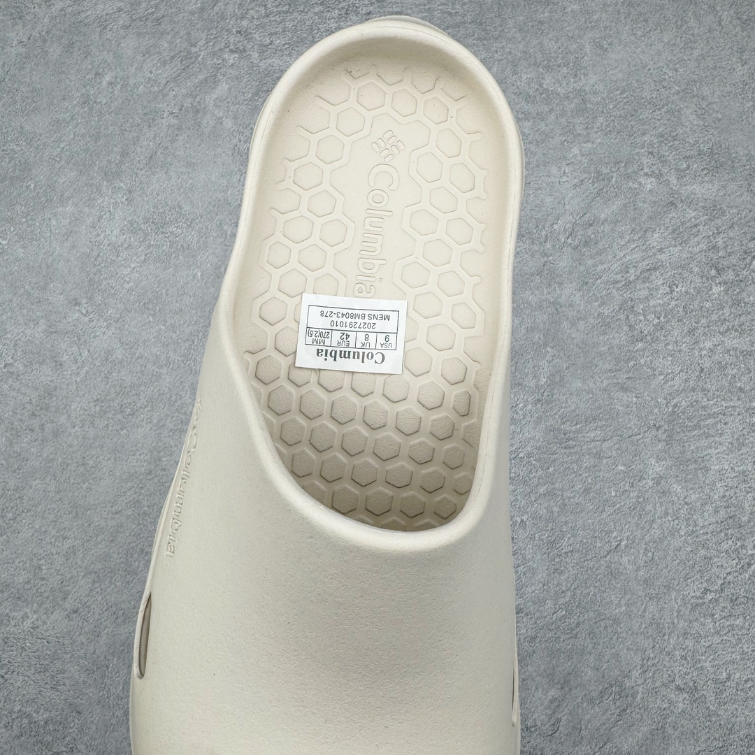 图片[5]-＃DG莞产 Columbia 哥伦比亚休闲舒适轻便百搭低帮一字拖鞋 男款 货号：骨白 BM8043-278/奶白BL8043-193/黑色BL8043-010 Columbia成立于1938年 源自美国俄勒冈州波特兰市 是有着80年悠久历史的国际户外品牌 哥伦比亚倡导“Tested Tough要玩就玩真的”品牌精神 实地测试文化作为其品牌基因 致力透过产品传递品牌精髓：Columbia执着于让消费者在户外得到专业的真实保护 可以更长时间地享受户外乐趣 尺码：40 41 42 43 44 45-选品中心