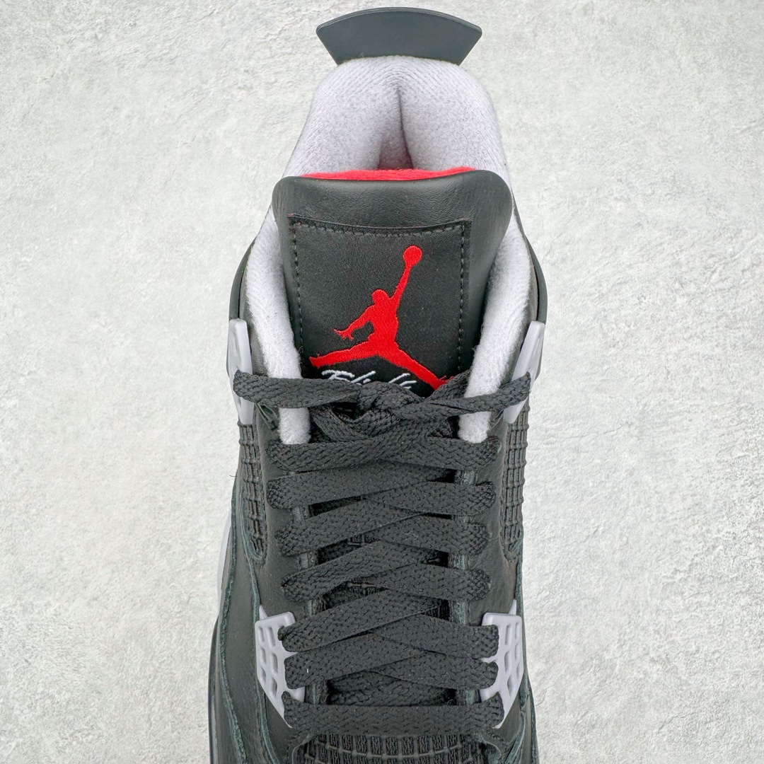 图片[5]-＃GX Air Jordan AJ4 \\\”Bred Reimagined\\\” 黑红2024 FV5029-006 全新批次 圈内最强四代 独家外贸特供尺码含 45.5 49.5 50.5 耗时半年巨作 全套原纸板楦头开发 原厂特供皮料加持 确保原汁原味 完美呈现四代版型 一比一鞋头弧度高度鞋身弧度 数据细节工艺流程均保持原鞋一致 原厂TPU网格鞋带扣 正确内里网布 菱角分明不变形无多余毛边 柔软性质感一致于原鞋 市场唯一原厂鞋扣模具 背面可见隐藏注塑口 原厂织唛标 原厂飞人电绣工艺 尾指中部跳三针 独家绑鞋带手法 印刷中底布 四线拉帮 米色美纹纸贴合固定 进口港宝加持 后跟自然饱满 全鞋荧光划线卡点 追求极致完美 每一双都是工艺品 多重QC质检 超越公司货的品控标准 实实在在的免检产品 尺码：40 40.5 41 42 42.5 43 44 44.5 45 45.5 46 47.5 48.5 49.5 50.5-选品中心