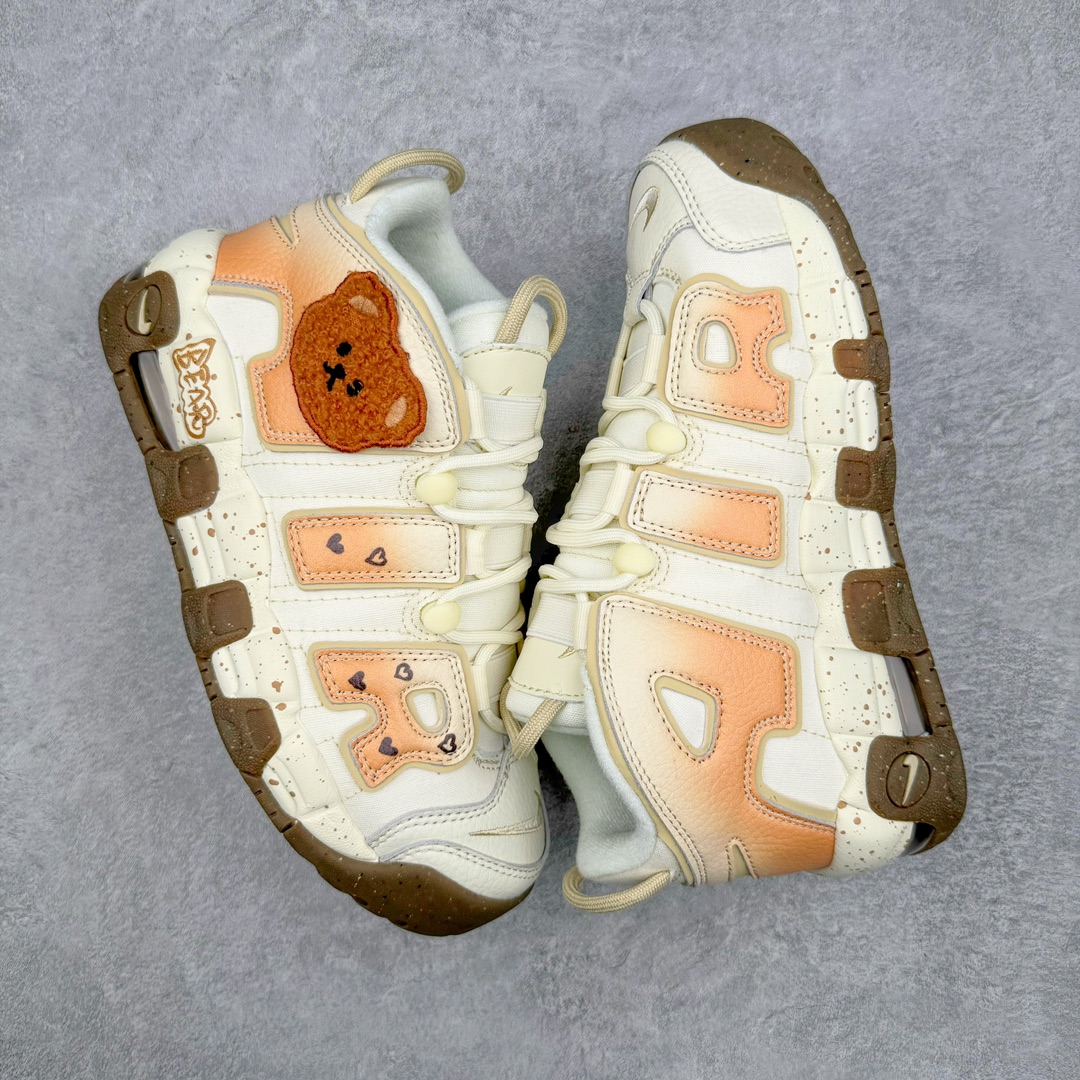 图片[3]-零售💰310 ＃CK纯原 NK Air More Uptempo ’96 OG 皮蓬大AIR复古篮球鞋 小熊本熊 米白色 DX1939-100 以流行于街头的涂鸦文化为设计灵感 整体的设计风格夸张而充满魅力 厚实而充满质感的皮质鞋面两侧印刻了一对巨大的字母“AIR”独特炫酷的外观惊艳无比 SIZE：36 36.5 37.5 38 38.5 39 40 40.5 41 42 42.5 43 44 44.5 45 46 编码：by3936010-运动鞋