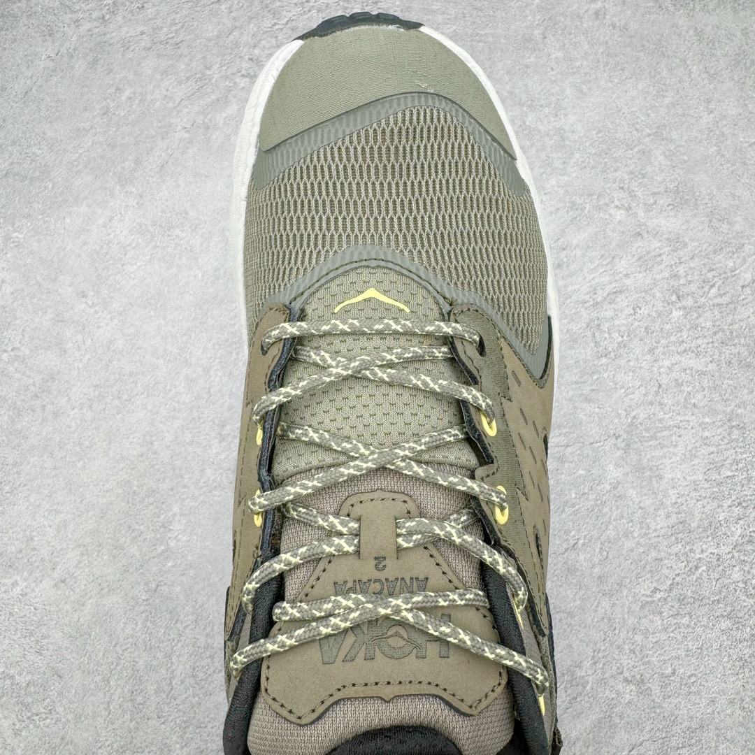 图片[4]-零售💰280 HOKA M ANA CAPAZ Low GTX 低帮专业越野跑步鞋 实拍首发 粗矿型的鞋身上脚特别修饰腿型 经典的胖鱼头鞋型 超高颜值 厚重皮质与热压鞋身质感让提升双层发泡中底增加整体鞋身造型 5厘米增高 无敌大长腿 脚感双密度缓震 舒适度极佳 V底十GTX的强力配置 无论是户外徒步还是雨天日常都得心应手 Size ：36-45 编码：Bby2936080-运动鞋