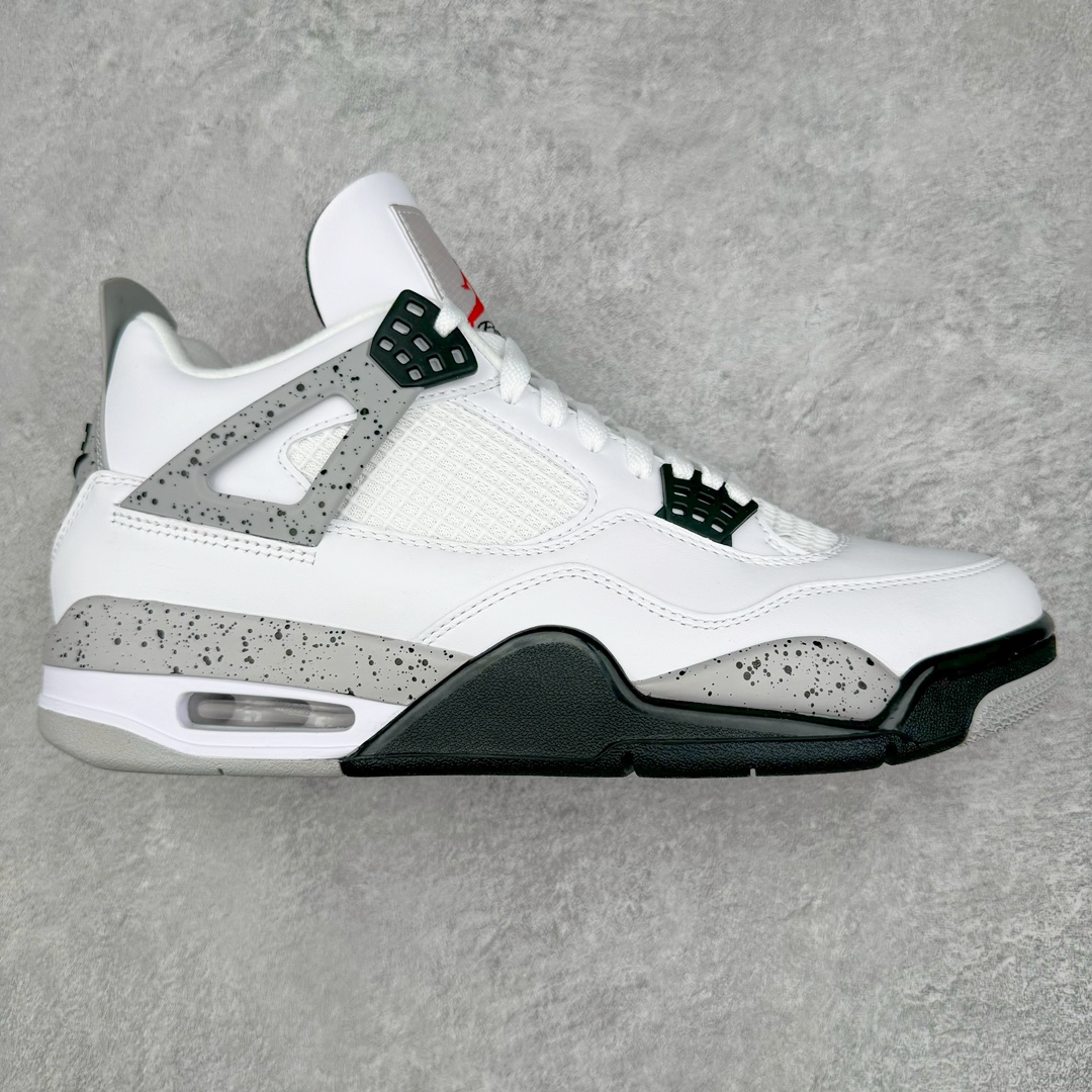 零售💰360 ＃CS Air Jordan AJ4 Retro 白水泥 840606-190 大厂出品 全头层加持 原鞋原楦原纸板同源开发 完美呈现乔4的版型 内侧正确双色网格 还原细节 原厂皮料 正确气垫颜色 正确网格工艺 正确拉帮工艺 全鞋原装材料制作 原档案原模具打造 支持全方位与正品对比 尺码：36 36.5 37.5 38 38.5 39 40 40.5 41 42 42.5 43 44 44.5 45 46 47.5 编码：by3936060-运动鞋