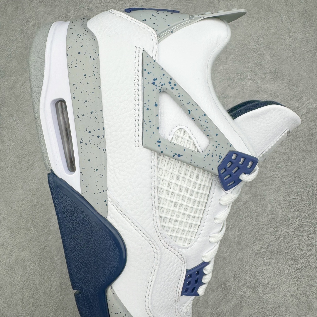 图片[6]-零售💰360 ＃CS Air Jordan AJ4 Retro 午夜蓝 DH6927-140 大厂出品 全头层加持 原鞋原楦原纸板同源开发 完美呈现乔4的版型 内侧正确双色网格 还原细节 原厂皮料 正确气垫颜色 正确网格工艺 正确拉帮工艺 全鞋原装材料制作 原档案原模具打造 支持全方位与正品对比 尺码：36 36.5 37.5 38 38.5 39 40 40.5 41 42 42.5 43 44 44.5 45 46 47.5 编码：by3936060-运动鞋