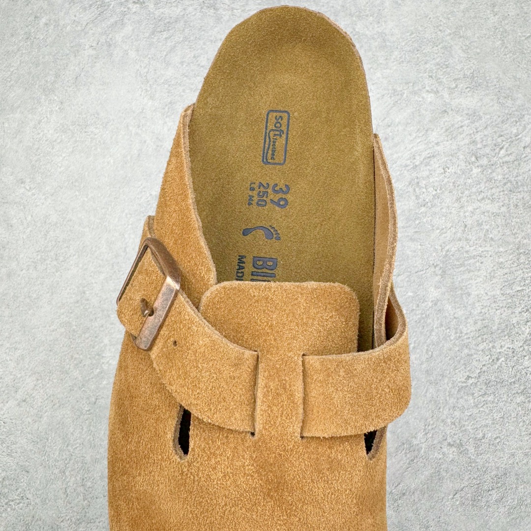 图片[5]-零售💰290 ＃SP Birkenstock Arizona 系列勃肯皮革绒面双扣时尚凉拖鞋 牛皮绒面革质地柔软 搭配可调节鞋扣提升穿着舒适度 人体工学设计分散脚部压力 保护脚踝 软木乳胶鞋床具有一定的收缩性 长时间穿着后能贴合脚型 EVA鞋底回弹性和抗张性力高 具有良好的防震、缓冲性  四季皆宜 柔软的鞋床采用额外的泡沫缓冲层 提供额外的舒适感和全天支撑 全网独家首发 源于德国的严谨工艺  牛巴戎面 中层松木 EVA 三层组合大底 优质牛皮面料五金扣 出口订单 尺码：35 36 37 38 39 40 编码：Uby2936090-运动鞋