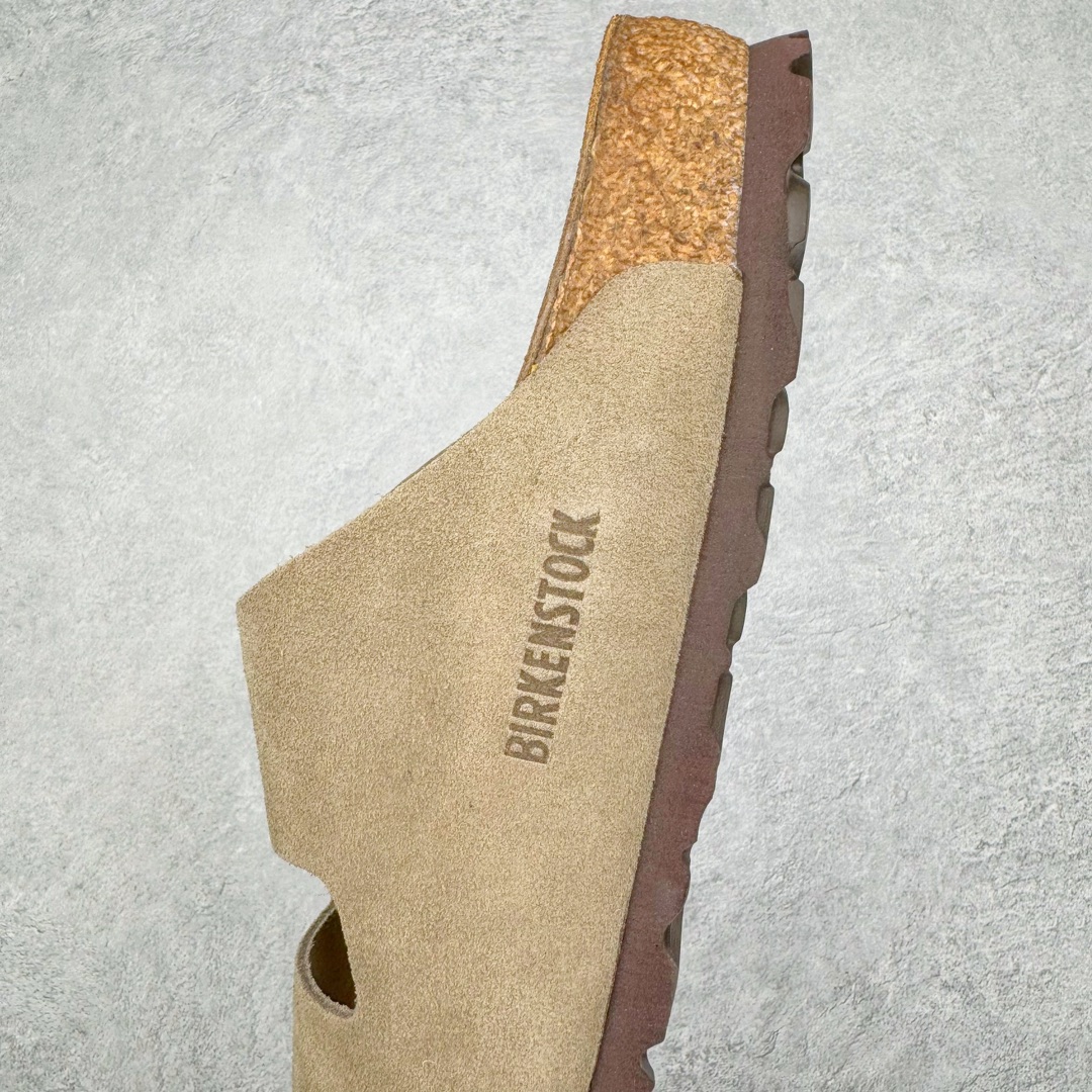 图片[7]-零售💰290 ＃SP Birkenstock Arizona 系列勃肯皮革绒面双扣时尚凉拖鞋 牛皮绒面革质地柔软 搭配可调节鞋扣提升穿着舒适度 人体工学设计分散脚部压力 保护脚踝 软木乳胶鞋床具有一定的收缩性 长时间穿着后能贴合脚型 EVA鞋底回弹性和抗张性力高 具有良好的防震、缓冲性  四季皆宜 柔软的鞋床采用额外的泡沫缓冲层 提供额外的舒适感和全天支撑 全网独家首发 源于德国的严谨工艺  牛巴戎面 中层松木 EVA 三层组合大底 优质牛皮面料五金扣 出口订单 尺码：35 36 37 38 39 40 编码：Uby2936090-运动鞋