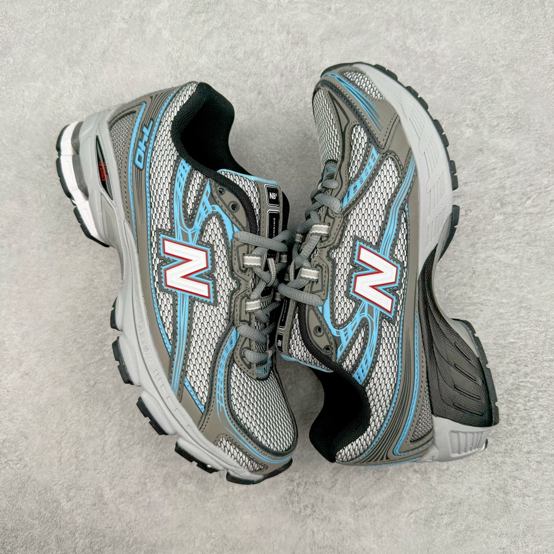 图片[3]-New Balance MR740 NB新百伦系列复古老爹风休闲运动慢跑鞋 采用轻质牛剖革拼接透气网眼衬垫织物鞋面材质 T-Beam大底提供足步弓支撑 保持步态稳定#后跟搭载外露缓震胶 鞋身整体以各种深浅不一的灰色覆盖 鞋头以淡蓝色调装饰，网眼衬垫通过不规律的色块实现做旧的美感 泛黄的鞋底更是进一步增添了复古气息 尺码：36 37 37.5 38 38.5 39.5 40 40.5 41.5 42 42.5 43 44 45-选品中心