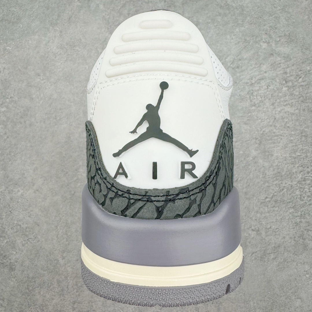 图片[8]-零售💰470 ＃纯原 Air Jordan AJ3 白灰 CT8532-106 原楦原纸板开发 确保原汁原味 原厂皮料质感色泽绝无偏差 完美中底拉帮 原厂中底钢印  原档案大底 如假白送 大底纹路 气垫通透度PU的回弹性均百分百还原 原厂电绣鞋舌飞人刺绣针数立体讲究精细欢迎对比正品原鞋 SIZE：40 40.5 41 42 42.5 43 44 44.5 45 46 47.5 编码：Xby4936070-运动鞋