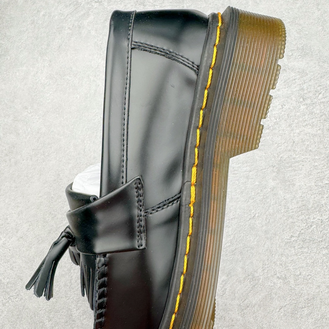 图片[7]-零售💰250 著名工鞋品牌-马汀博士Dr. Martens Audrick Nappa Leather Platform Shoes 奥德里克系列三孔松糕低帮英伦骑士朋克复古机车厚底粗跟马丁靴“皮革黑黄”P27147001 采用软质牛剖革鞋面材质#厚实耐磨PVC透明水晶橡胶大底(跟高5.5cm,有明显外增高效果!!)#空补胶“零胶”工艺#真实大底拉帮线锁底#附送手提包装袋 尺码：35-45（比运动鞋偏大一码！） 编码：Dby2936050-运动鞋