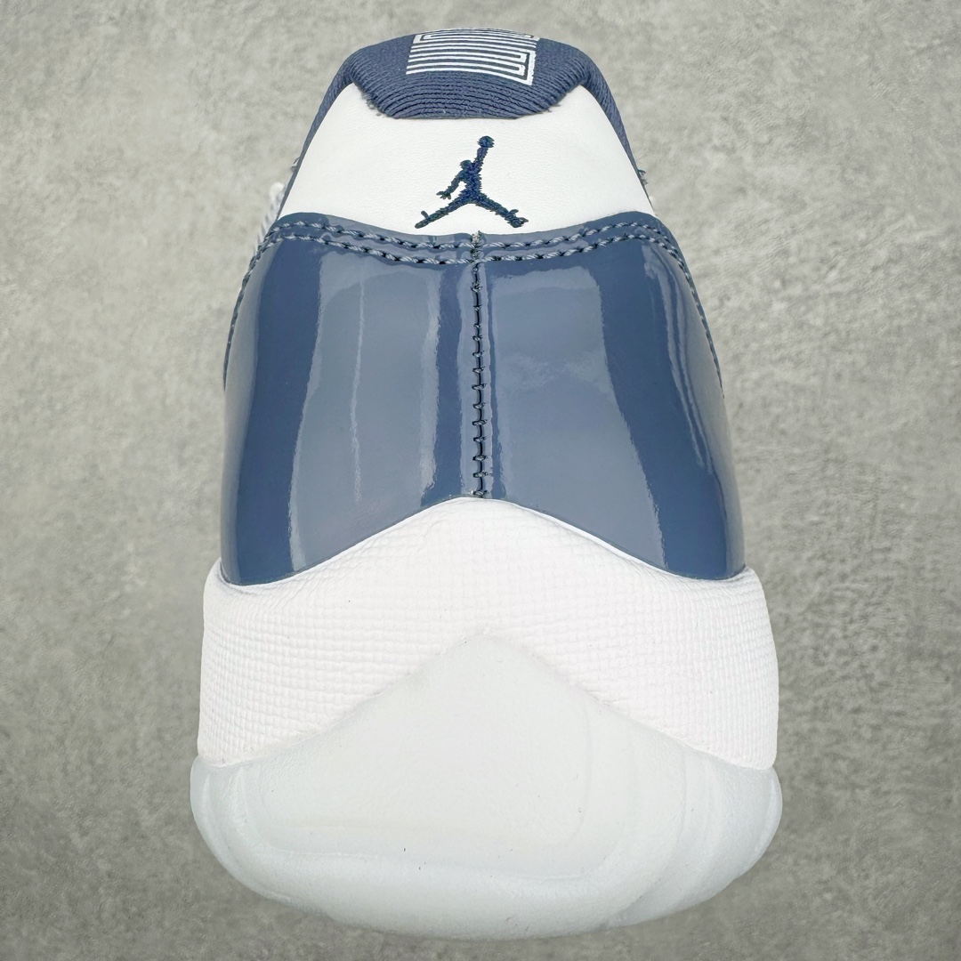 图片[8]-零售💰390 ＃K版纯原 Air Jordan AJ11 Low WMNS \”Diffused Blue\” 低帮 海军蓝 FV5104-104 新货无氧化 原楦原档案数据开模打造 原厂中底拉帮钢印 原厂漆皮 防冻不开裂 头层皮料 原装鞋撑 水晶大底正确色度色泽 原楦原数据刺绣 原厂车缝走线及对位 毫厘不差 飞人logo采用原数据电脑刺绣 原装正品碳纤维真实碳板 增强抗扭 原内标 原盒标 正确官方原盒 原厂防氧化水晶外底 原厂配套厂全掌solo气垫 Size：36 36.5 37.5 38 38.5 39 40 40.5 41 42 42.5 43 44 44.5 45 46 47.5 编码：Bby3936090-运动鞋